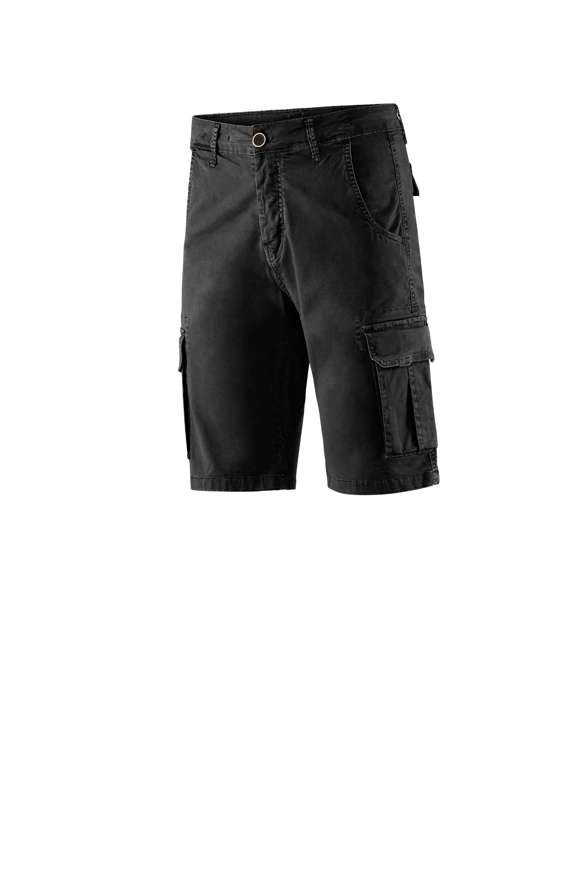 Bermuda con tasche cargo in gabardina di cotone - Image 12