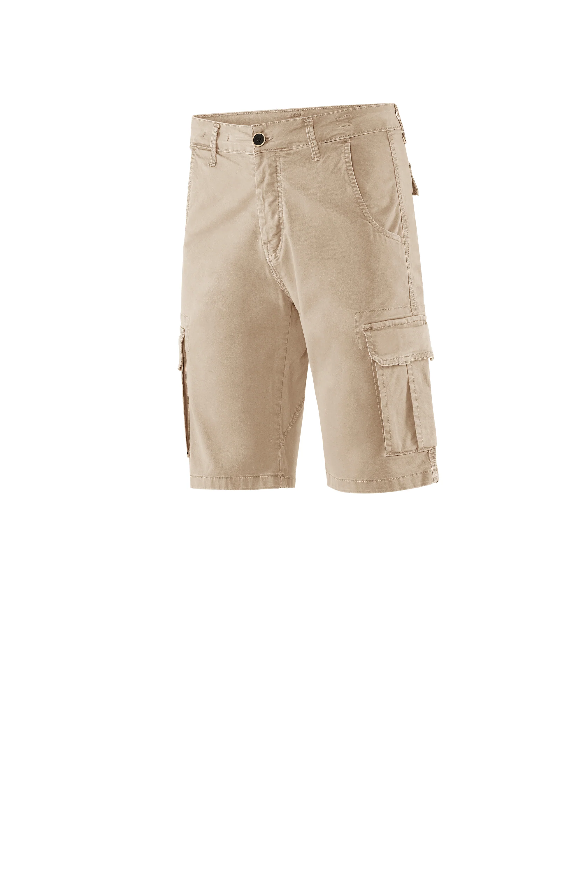 Bermuda con tasche cargo in gabardina di cotone - Image 27