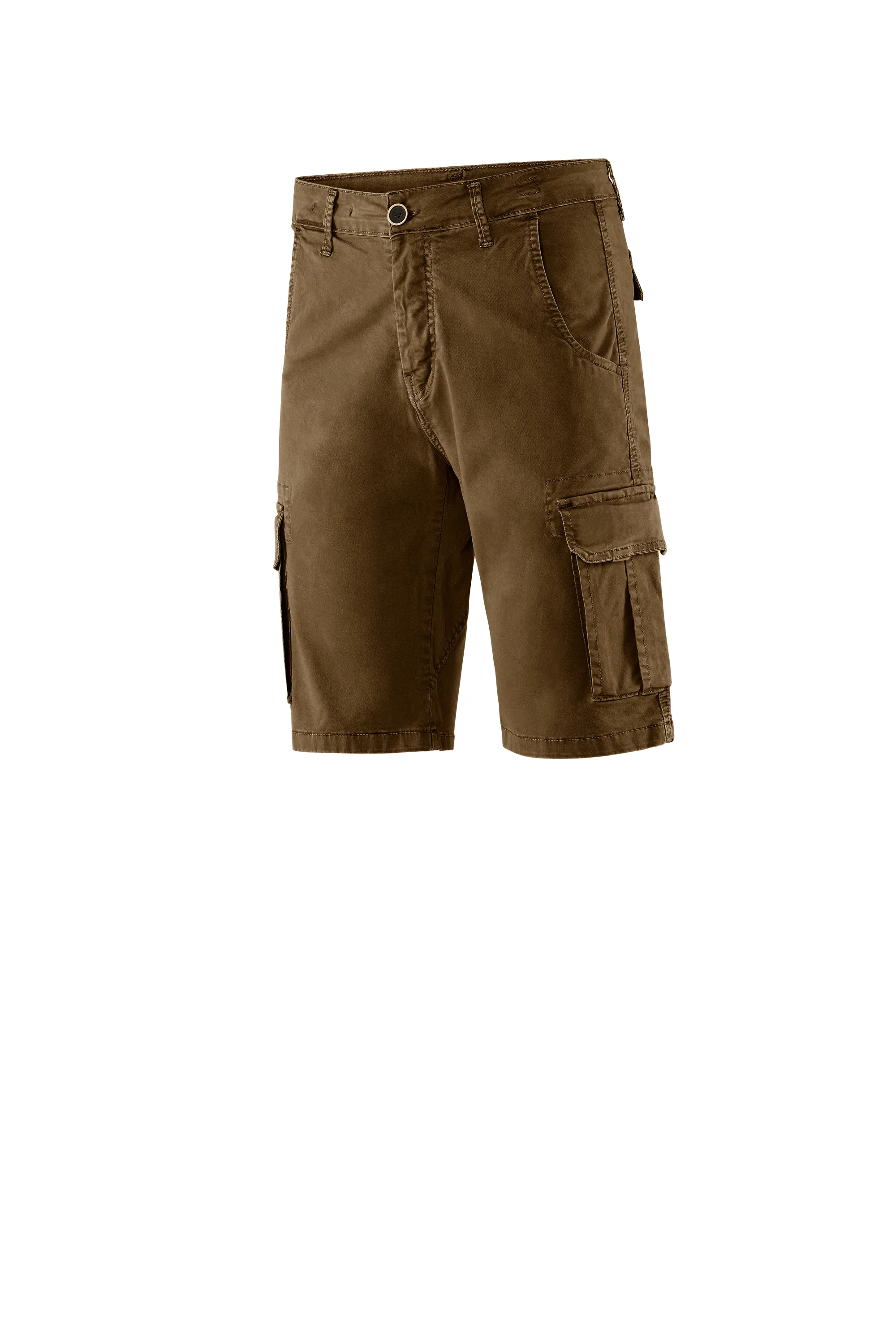 Bermuda con tasche cargo in gabardina di cotone - Image 32
