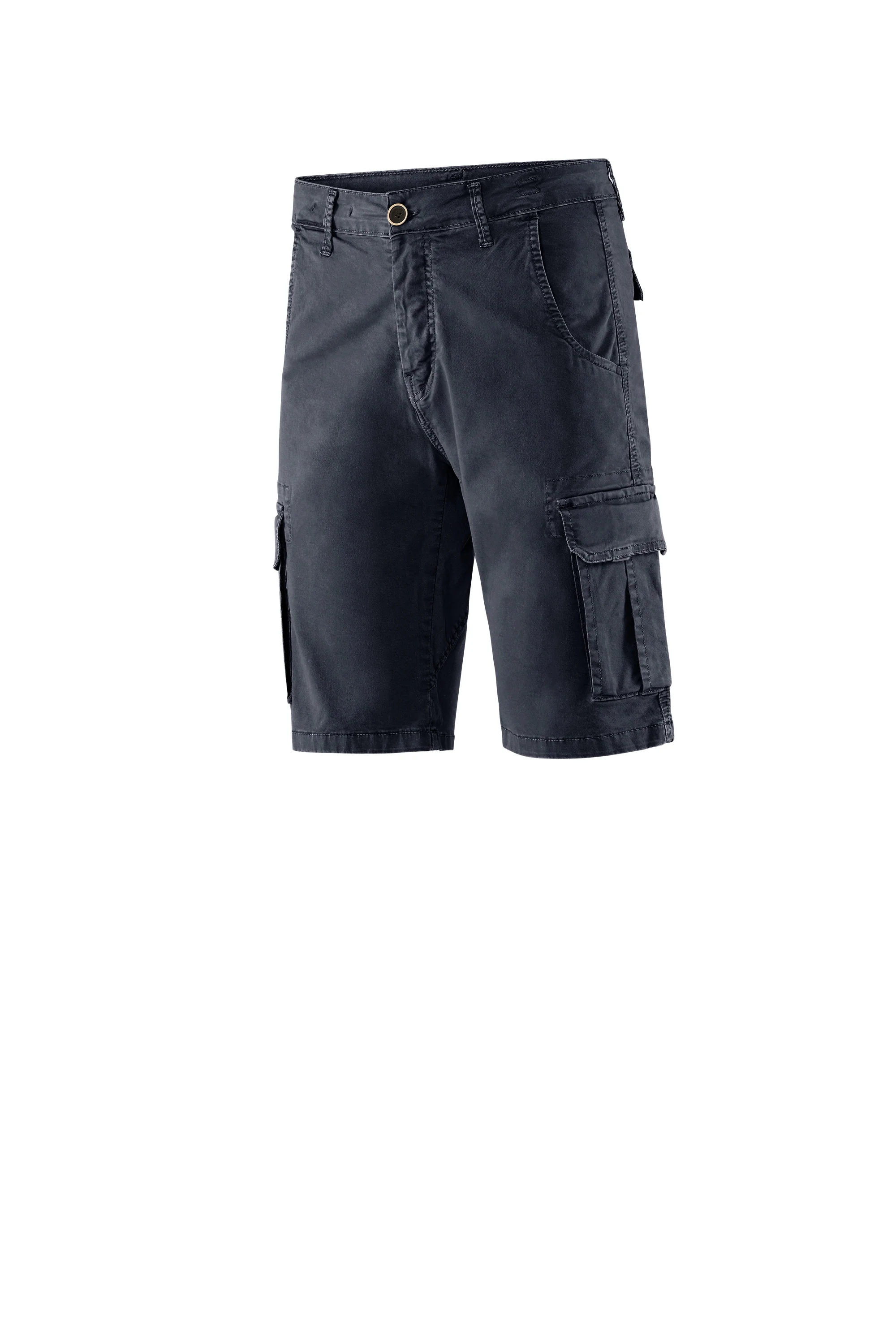 Bermuda con tasche cargo in gabardina di cotone - Image 37