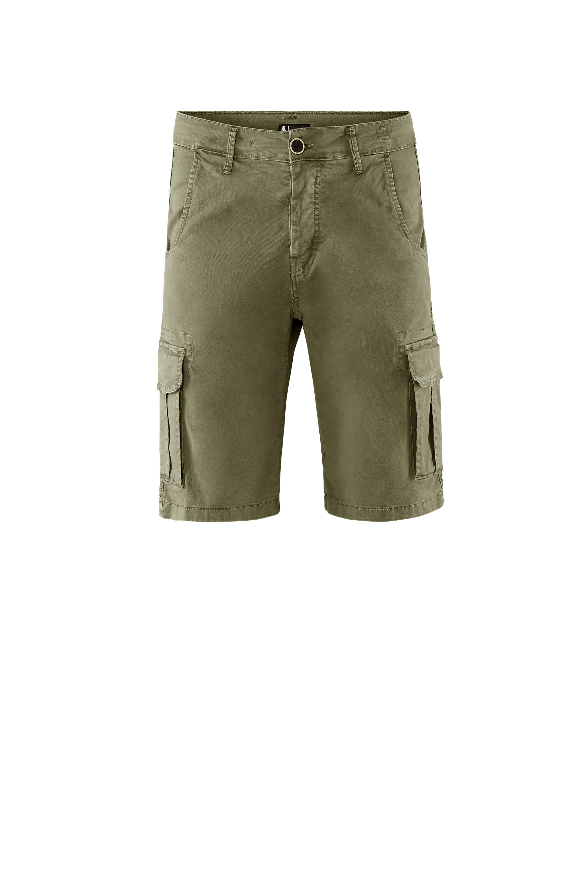 Bermuda con tasche cargo in gabardina di cotone - Image 41
