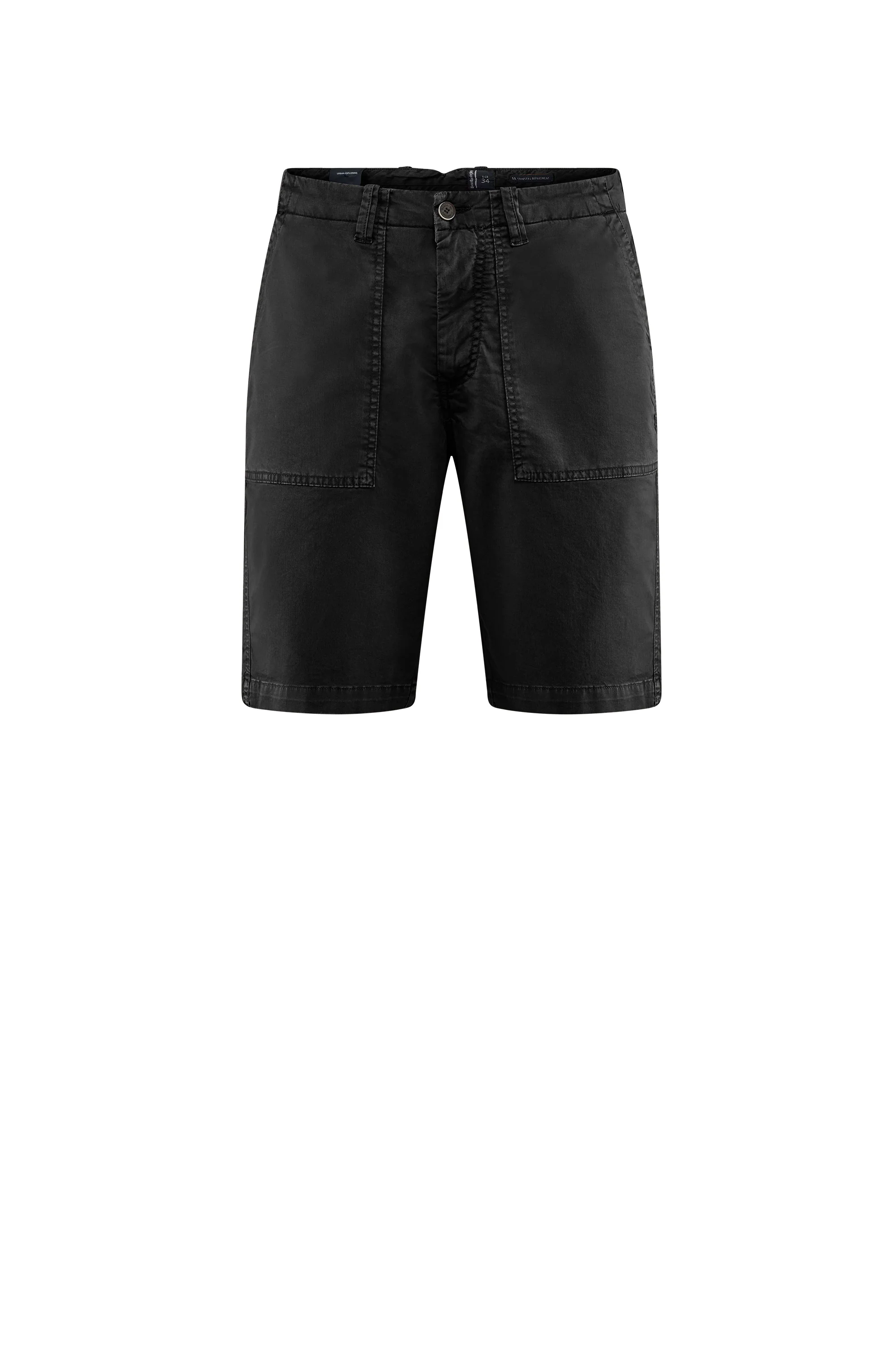 Bermuda con tasche fatigue in gabardina di cotone