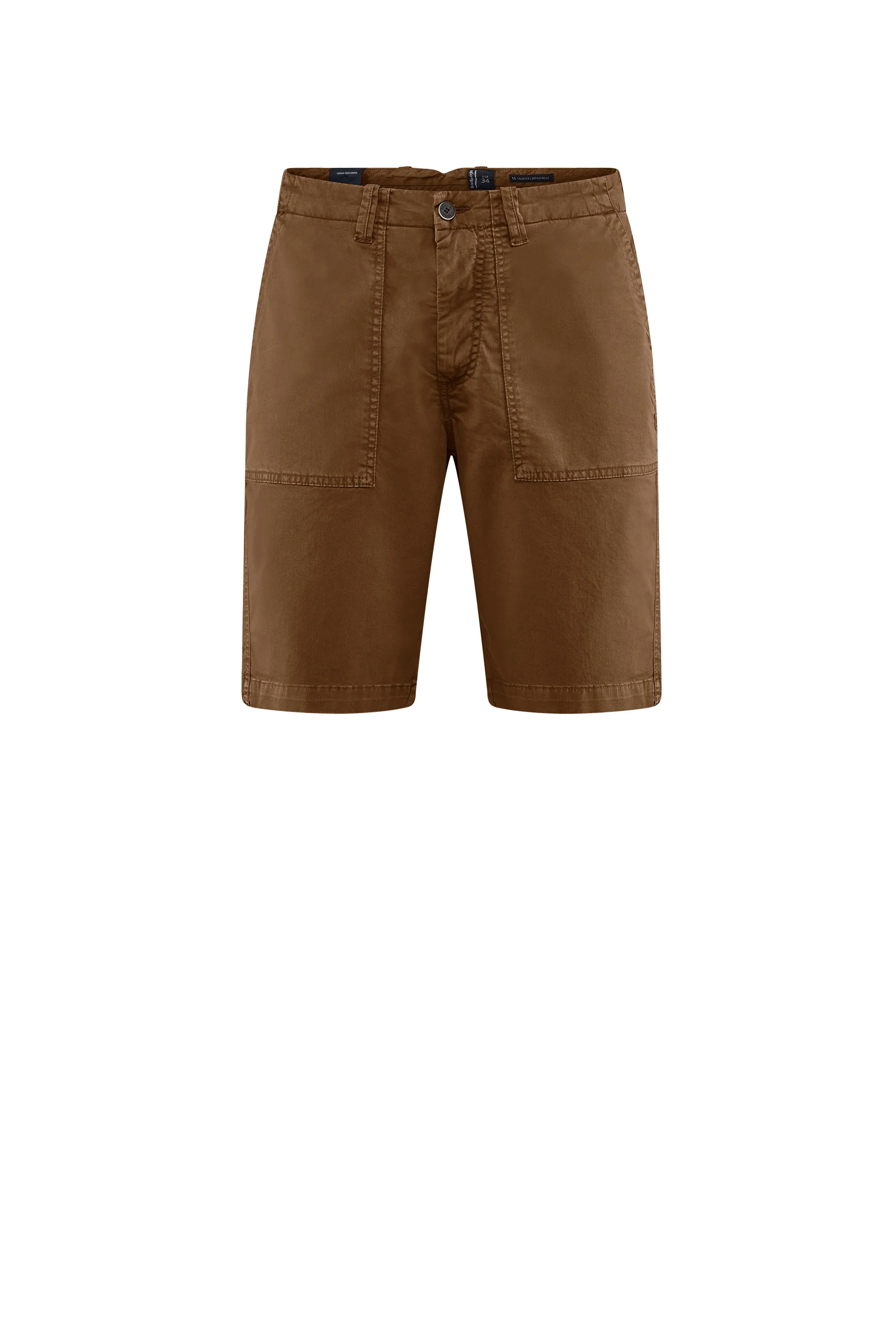 Bermuda con tasche fatigue in gabardina di cotone - Image 16