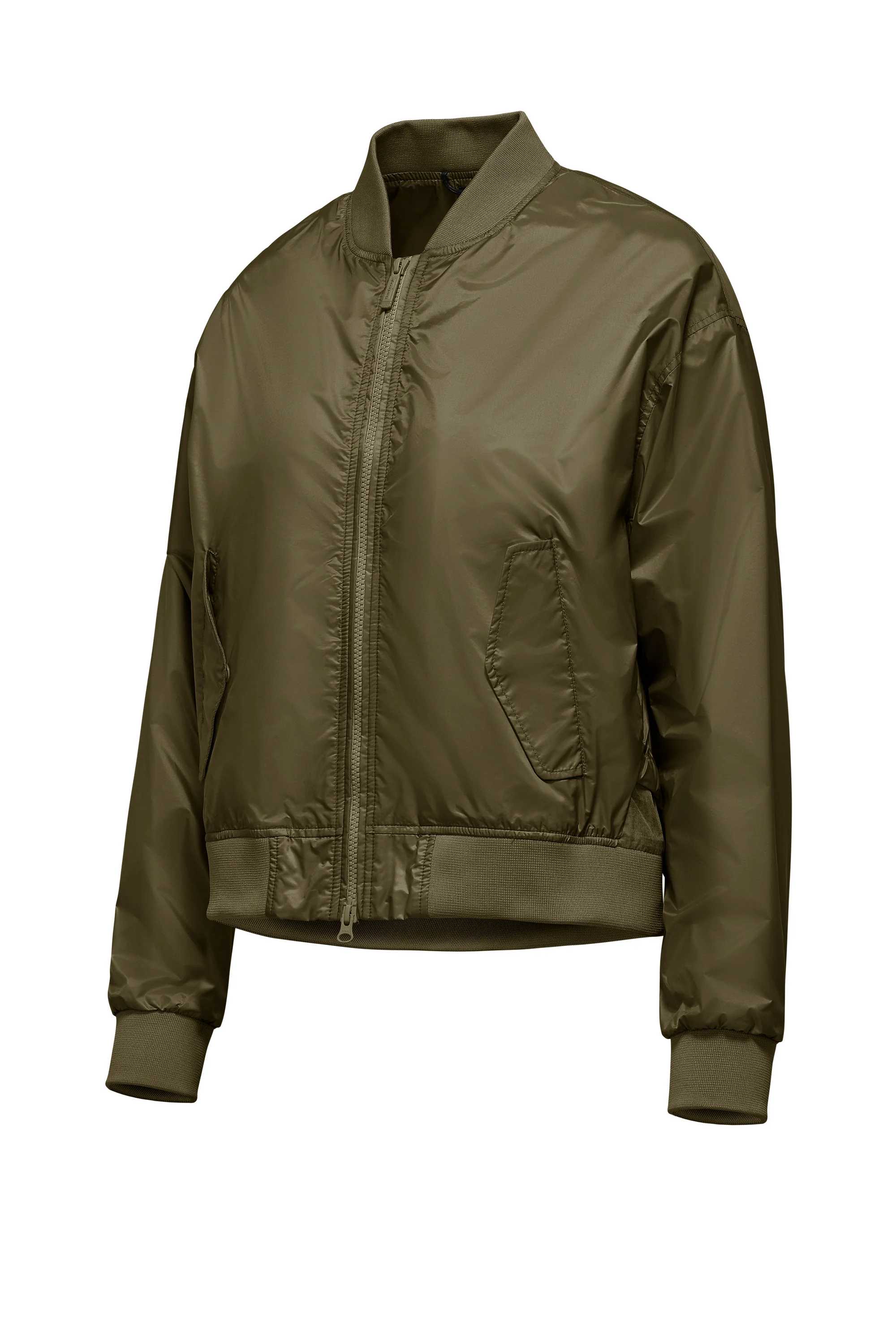 Bomber in Nylon Brillante con Colletto - Image 14