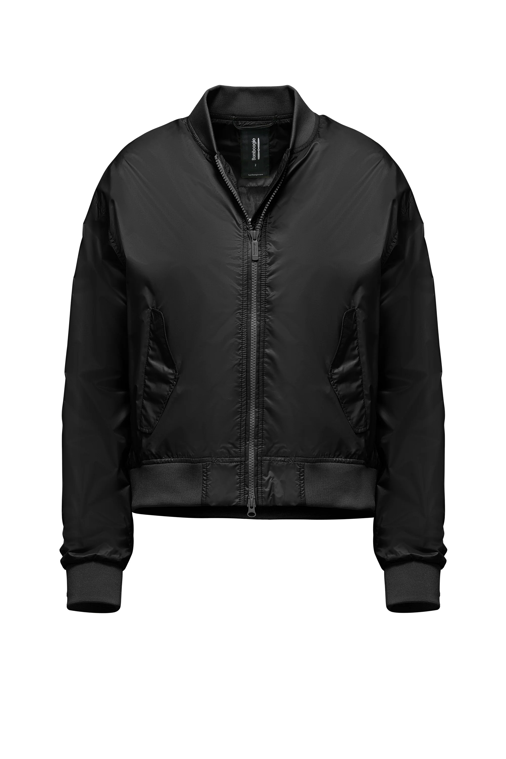 Bomber in Nylon Brillante con Colletto - Image 19