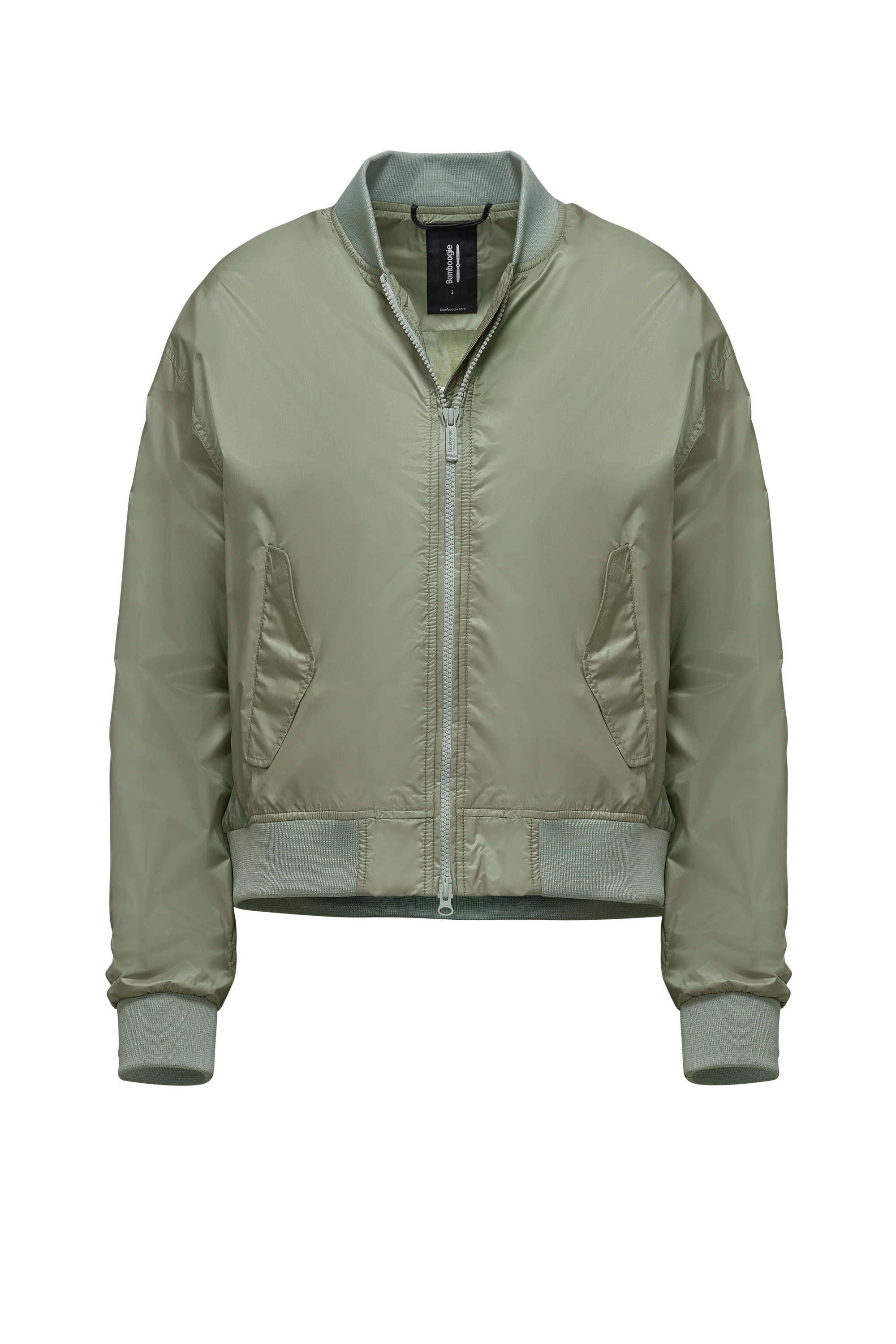 Bomber in Nylon Brillante con Colletto - Image 25