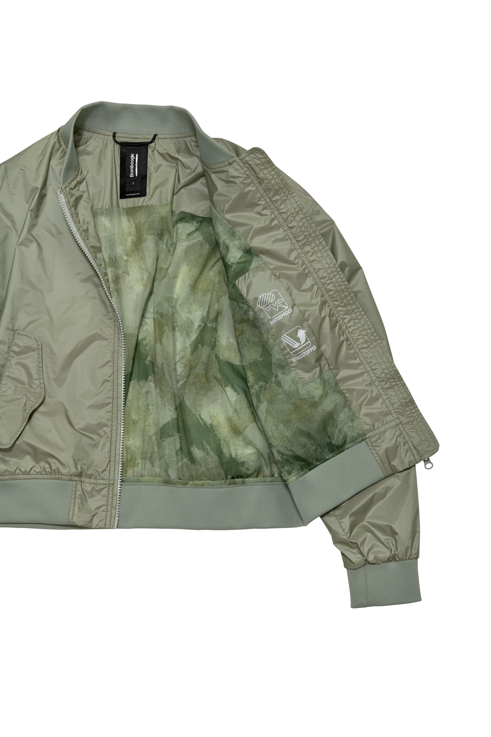 Bomber in Nylon Brillante con Colletto - Image 28