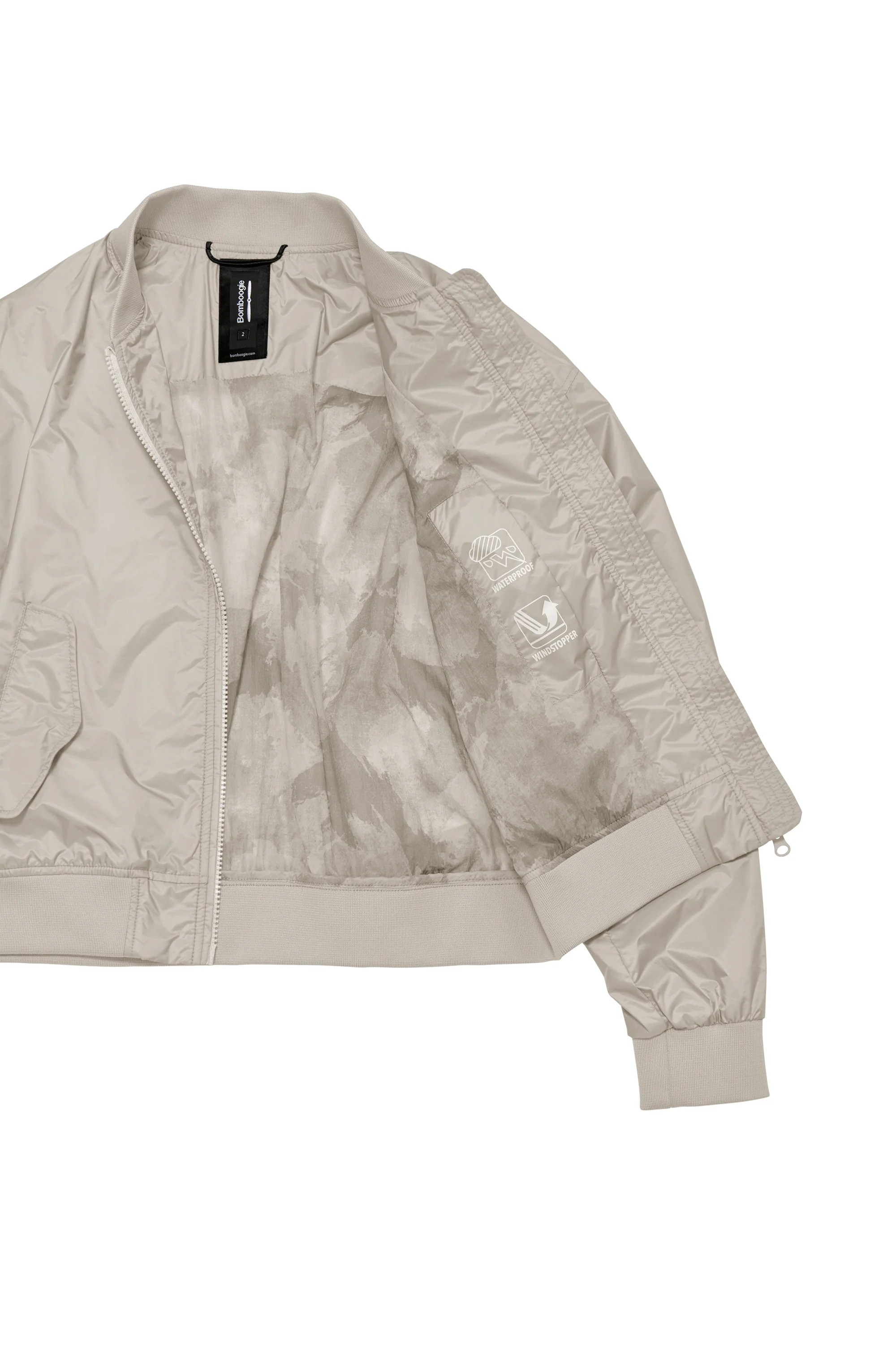 Bomber in Nylon Brillante con Colletto - Image 34