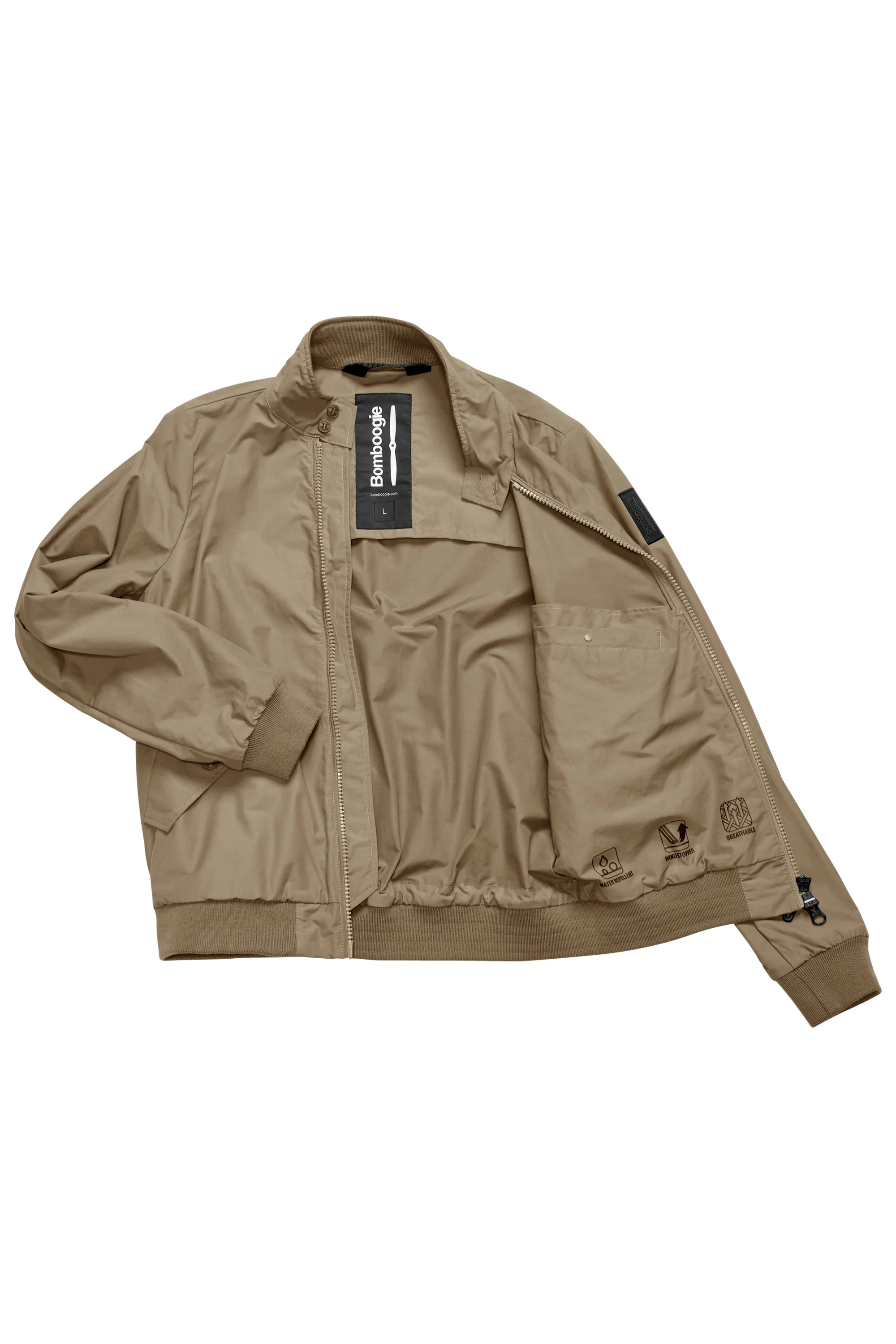 Bomber Sfoderato con Collo Alto - Image 4