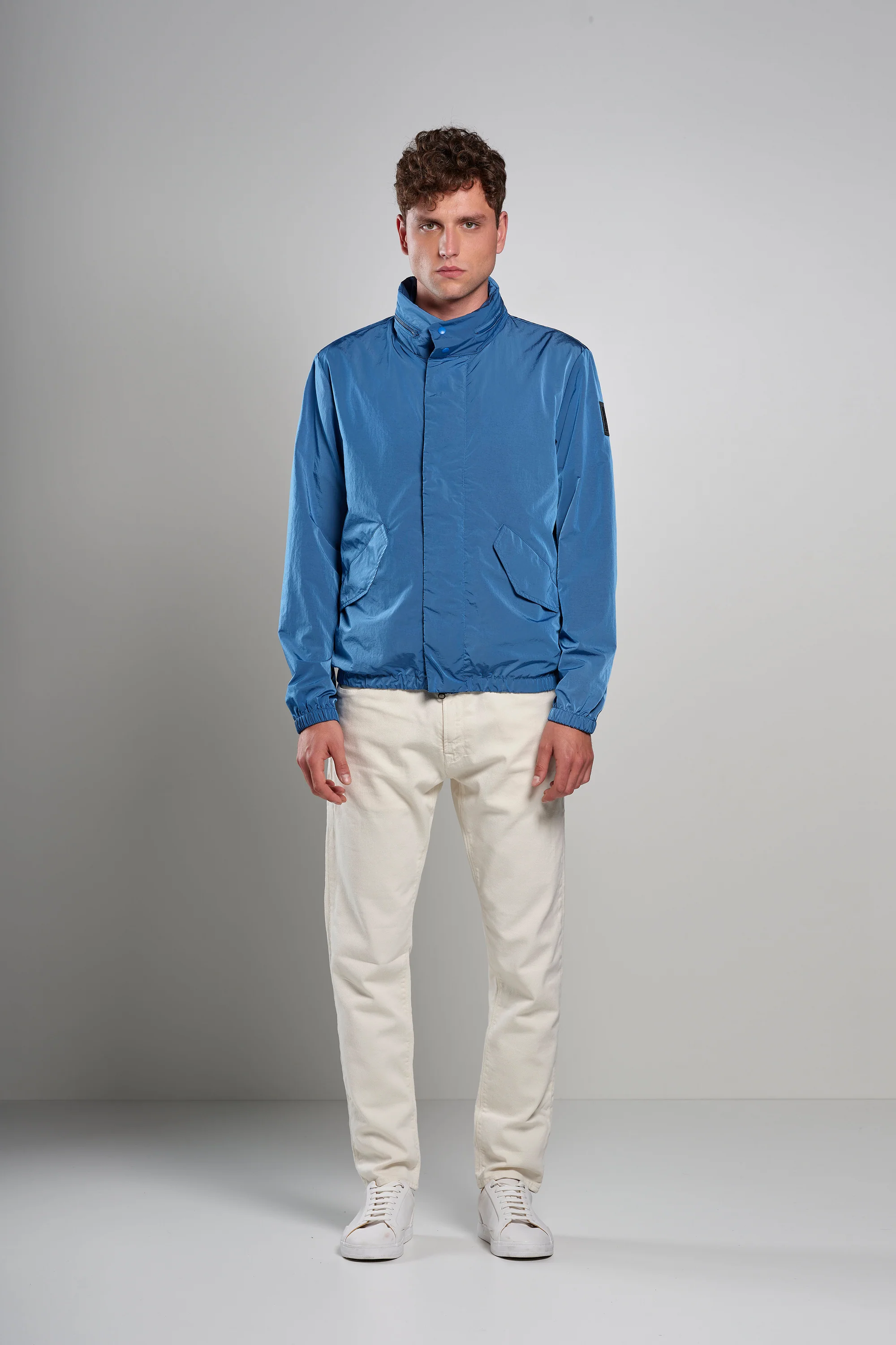 Bomber sfoderato in Nylon Increspato - Image 18