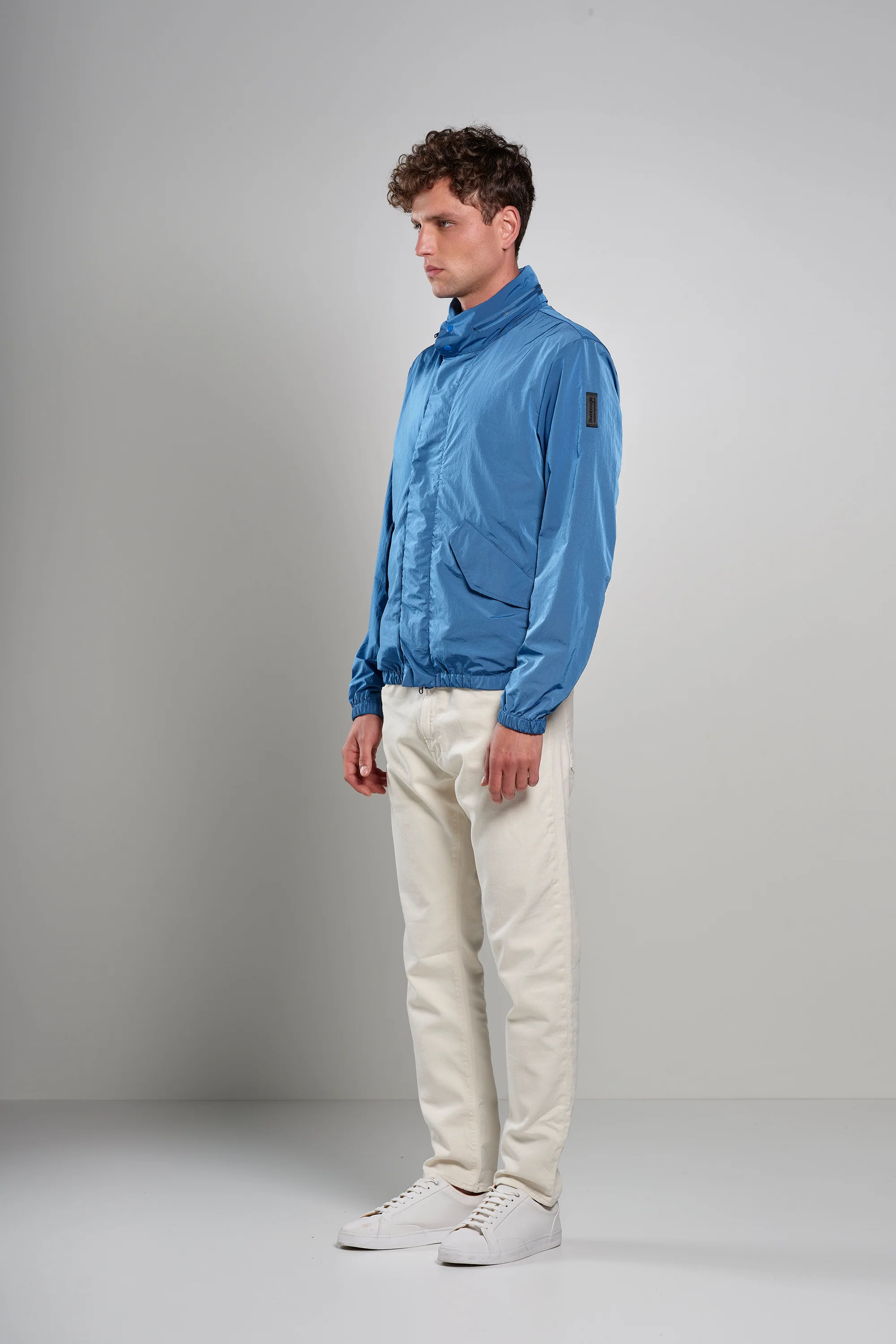 Bomber sfoderato in Nylon Increspato - Image 8