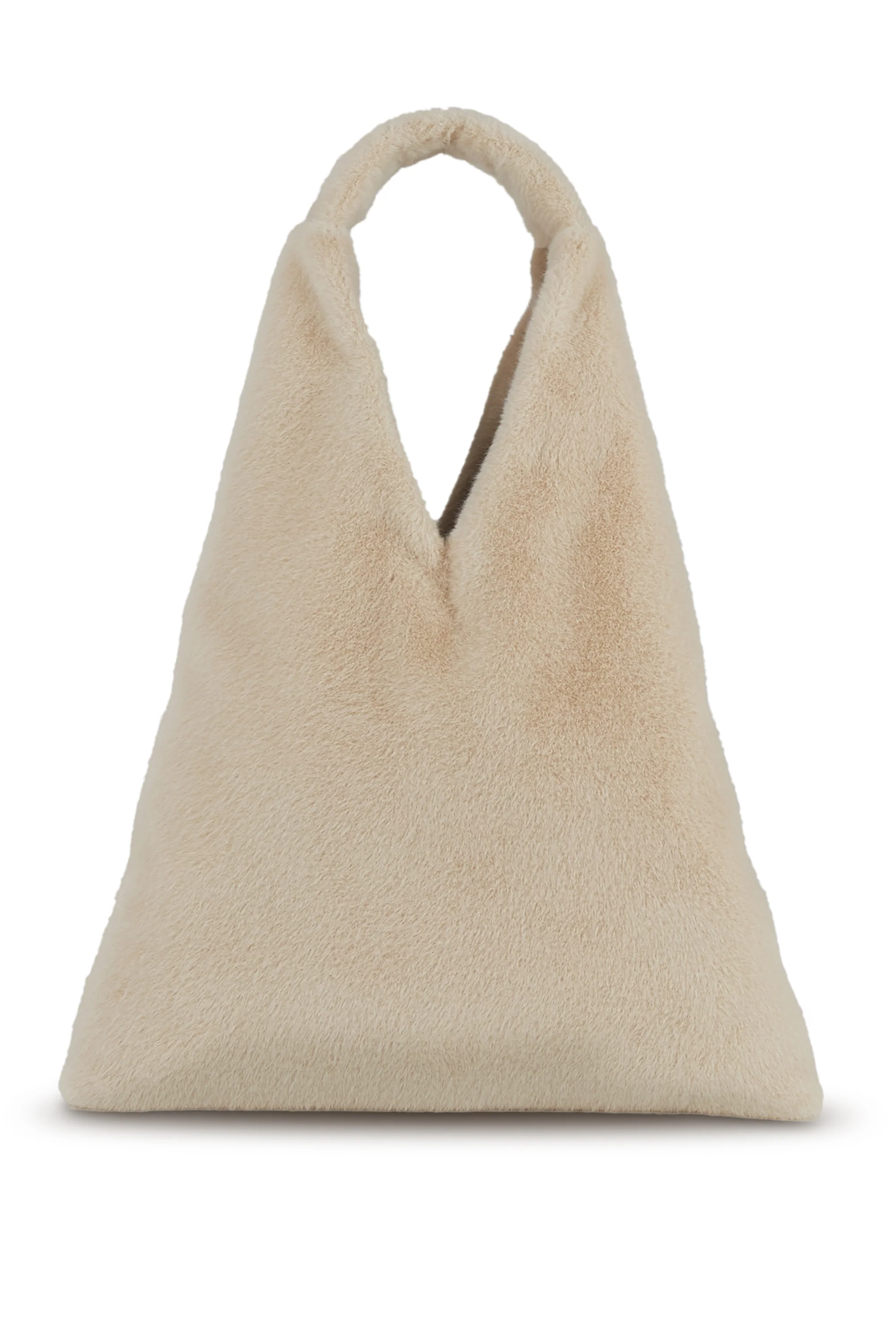 Borsa a trapezio in pelliccia effetto lapin - Image 3