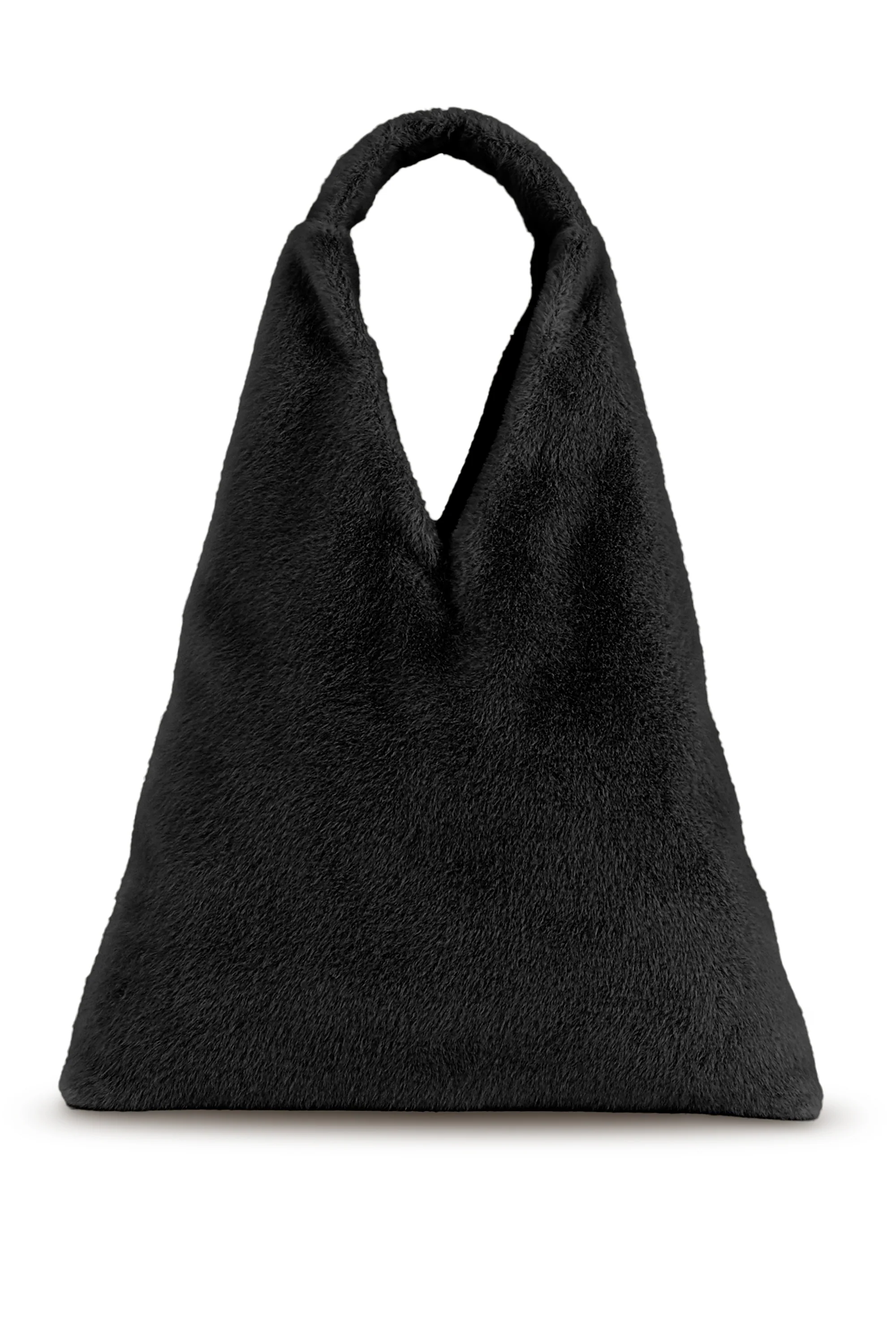 Borsa a trapezio in pelliccia effetto lapin - Image 5