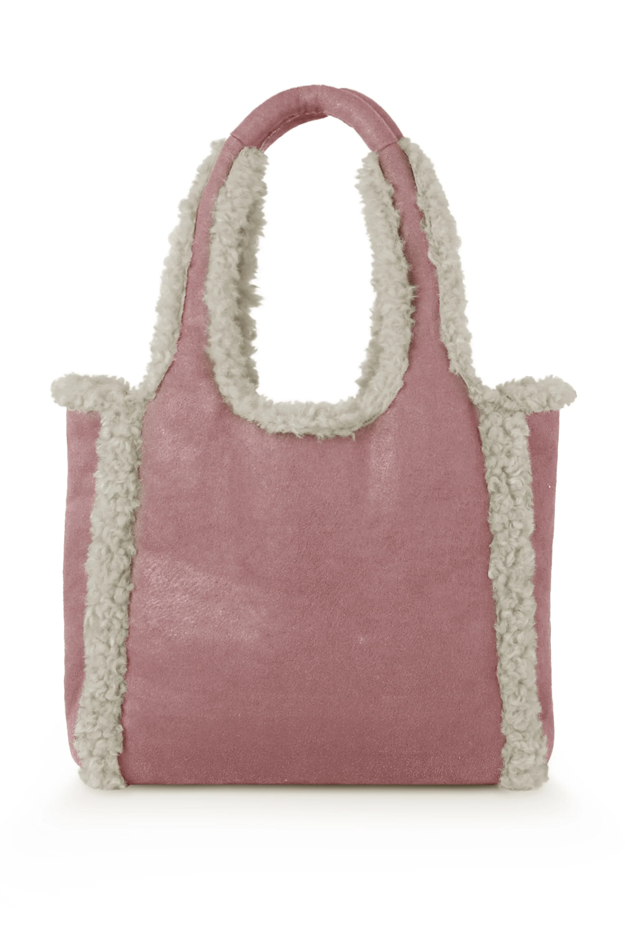 Borsa shopper in tessuto scamosciato - Image 11