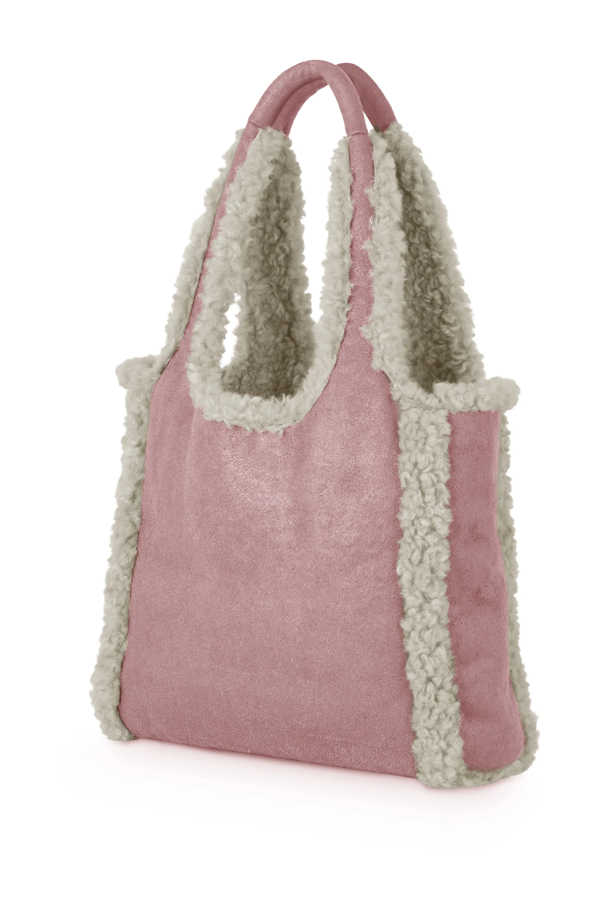 Borsa shopper in tessuto scamosciato - Image 12