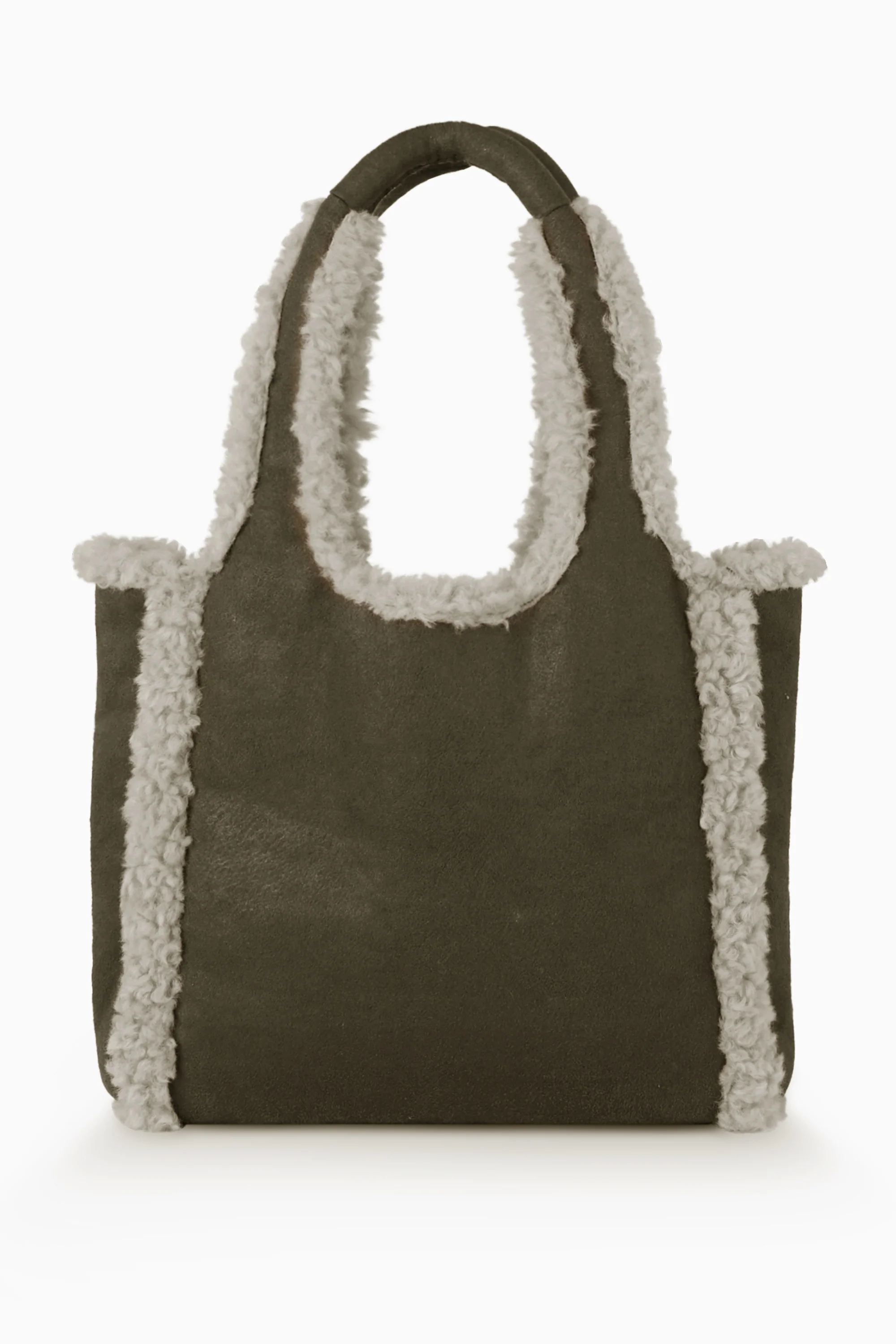Borsa shopper in tessuto scamosciato - Image 9