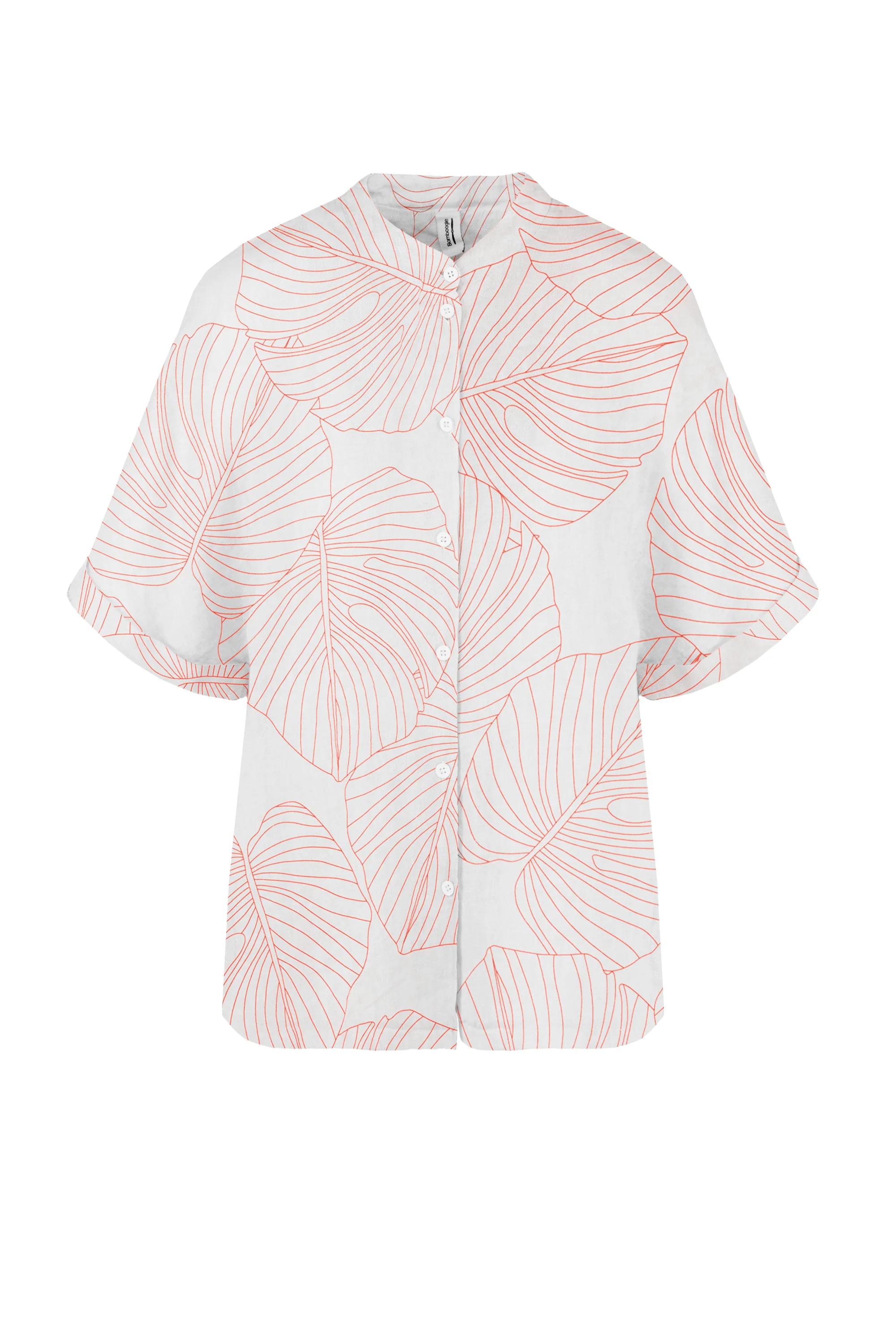 Camicia in lino con colletto alla coreana - Image 6