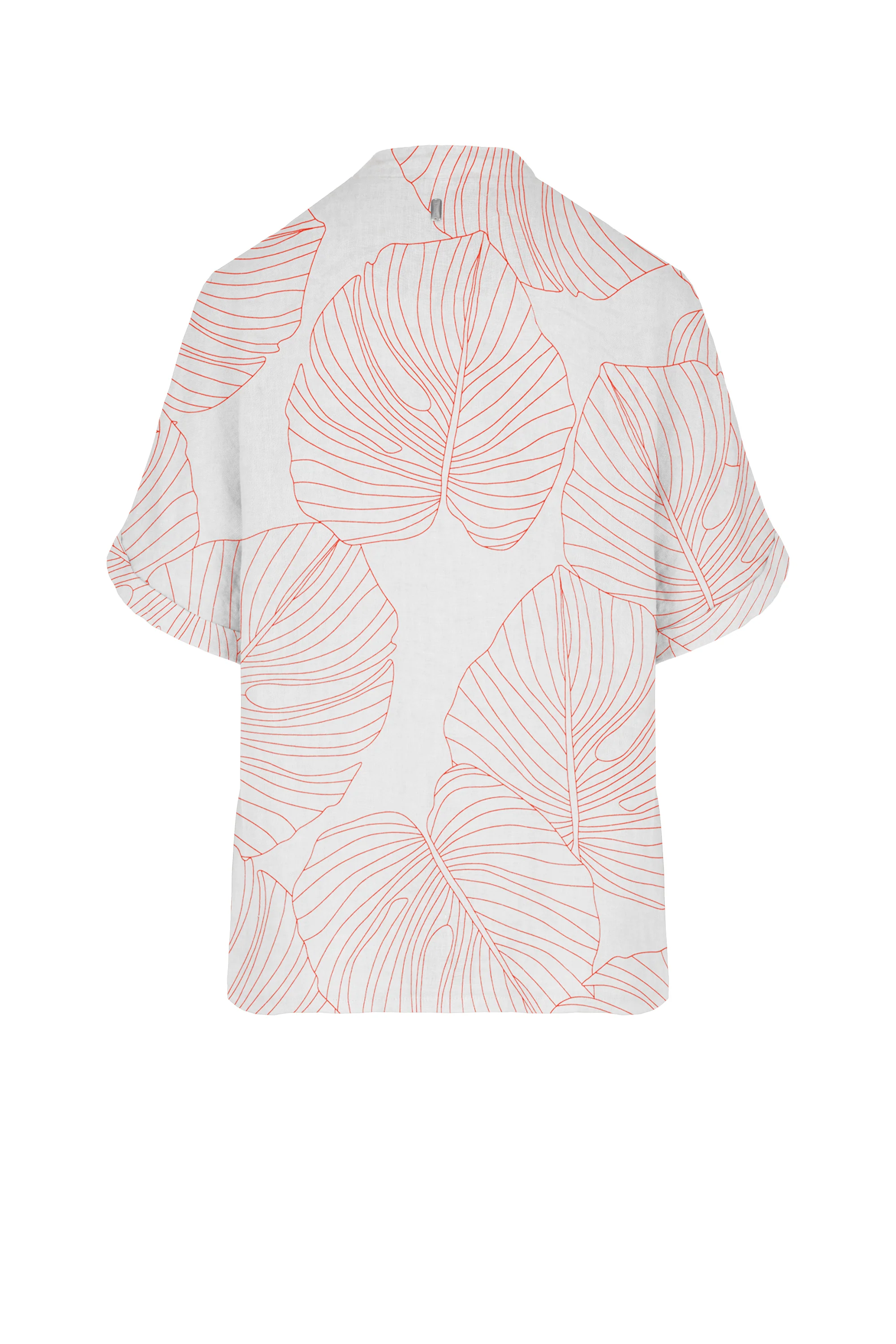 Camicia in lino con colletto alla coreana - Image 8