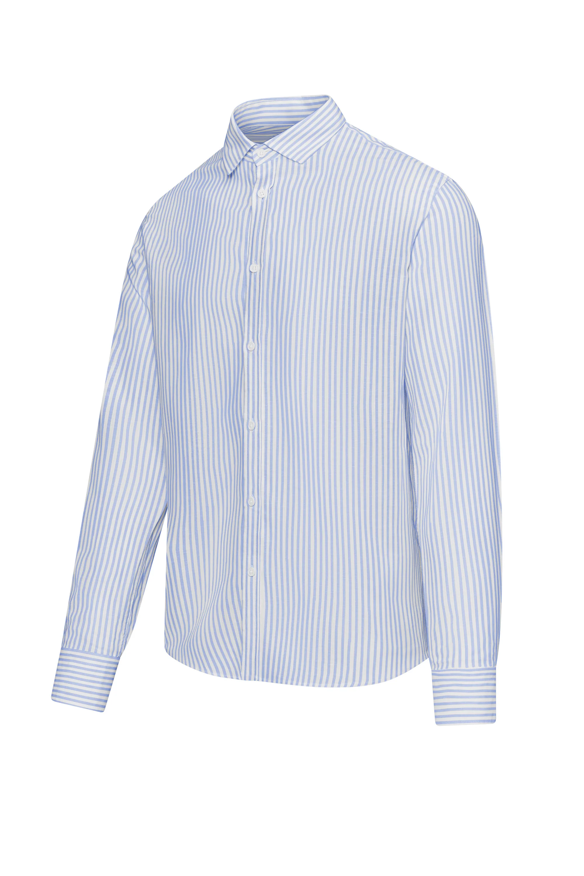 Camicia in Lino/Cotone a righe - Image 17