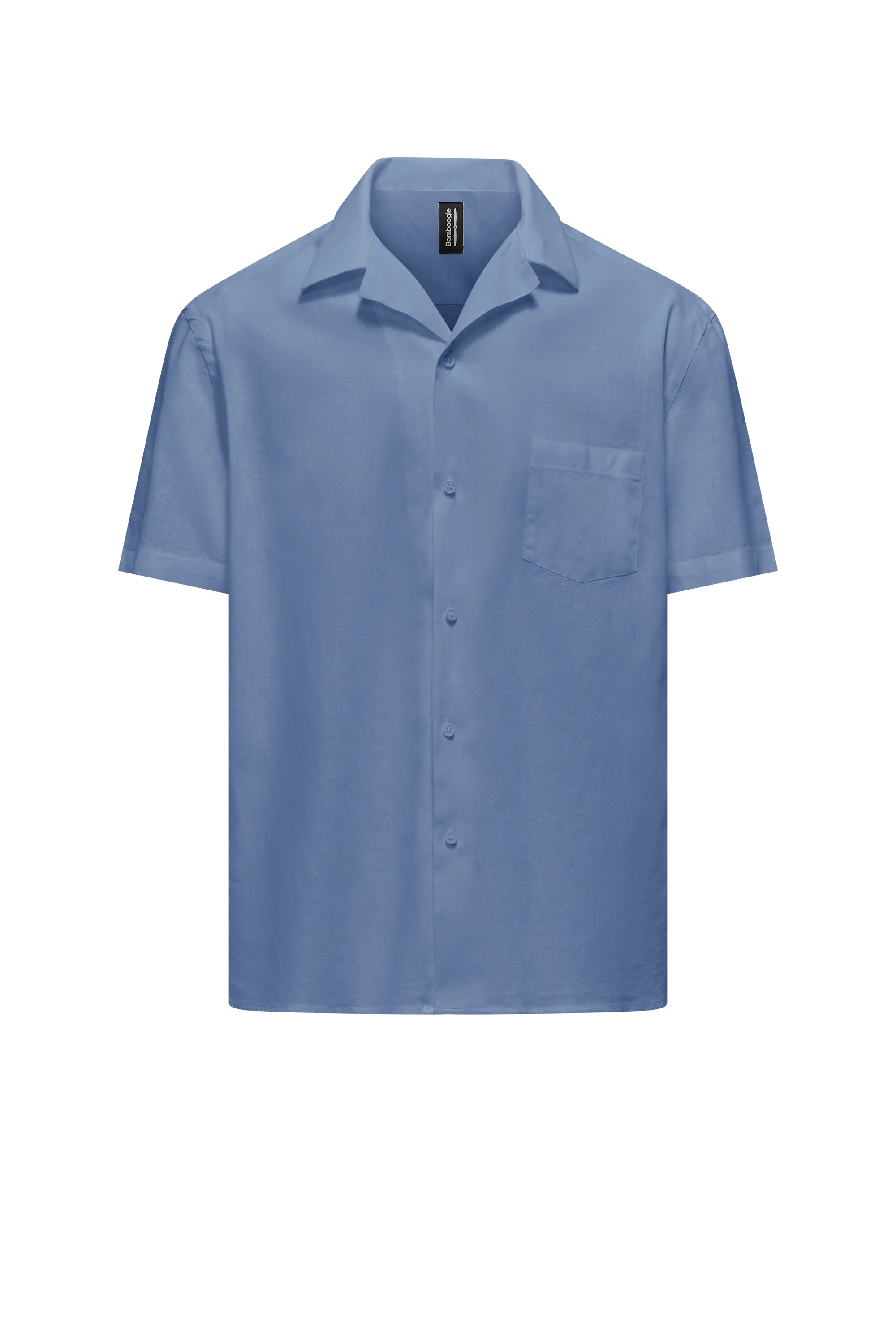 Camicia in misto lino e cotone - Image 25