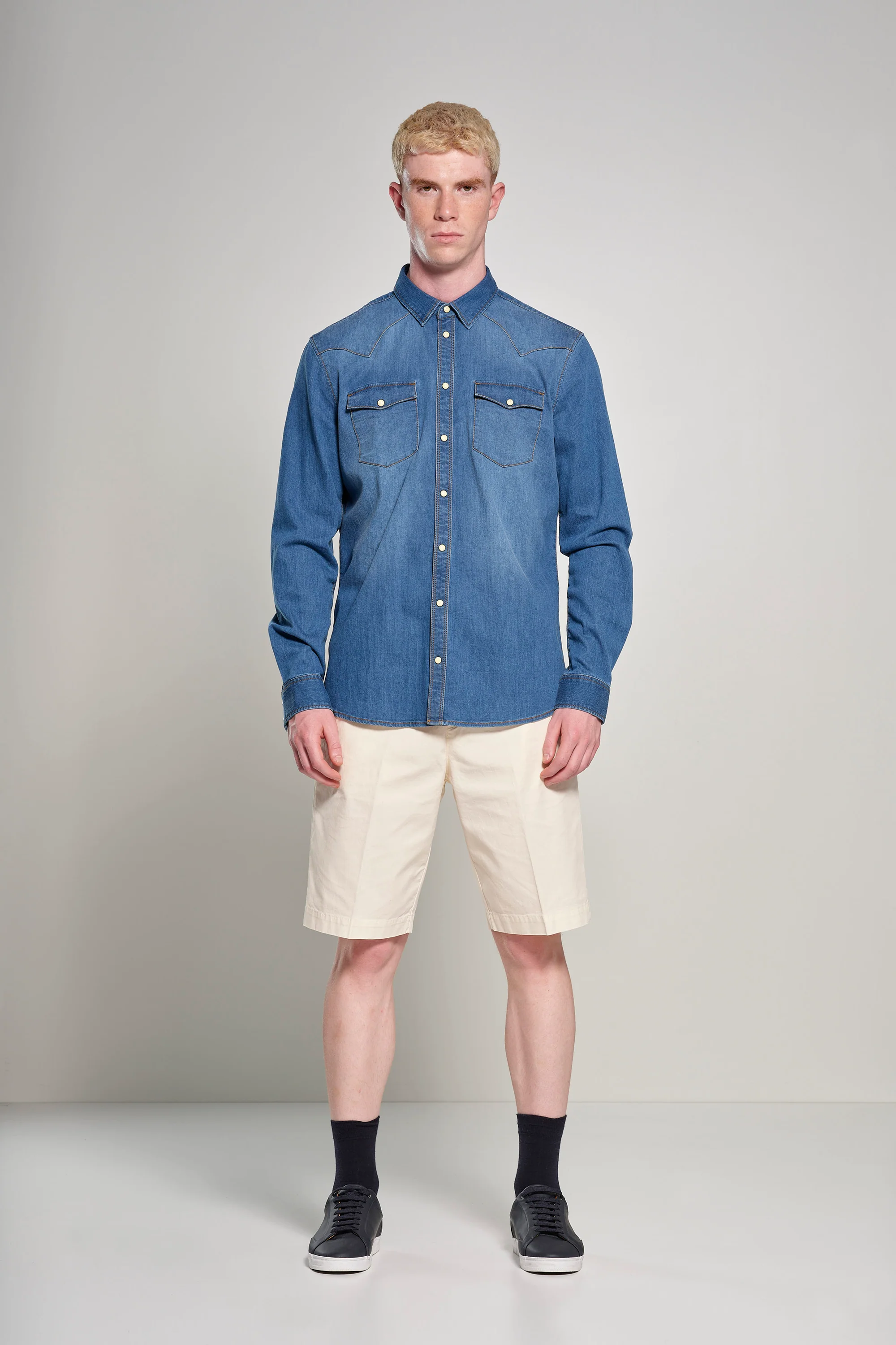 Camicia Rodeo in Denim Elasticizzato - Image 10