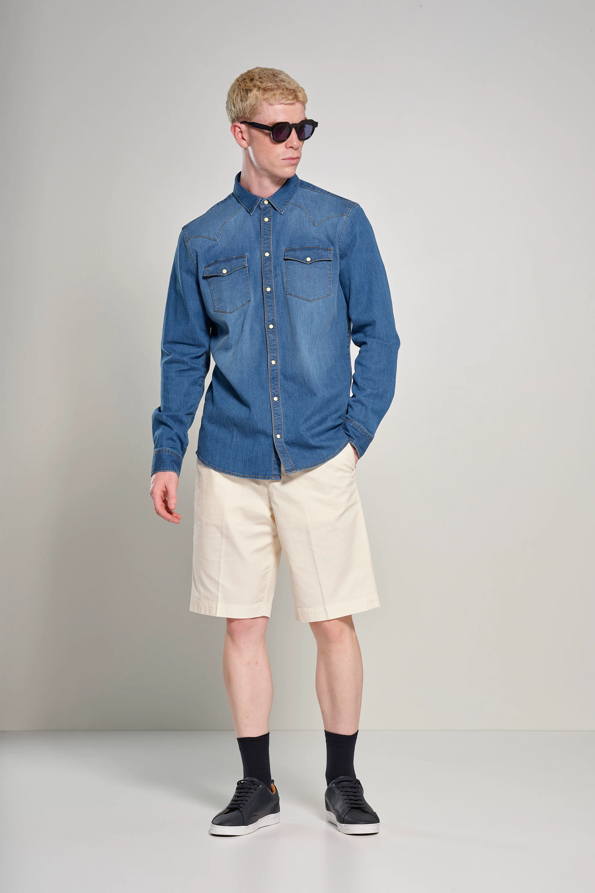 Camicia Rodeo in Denim Elasticizzato - Image 9