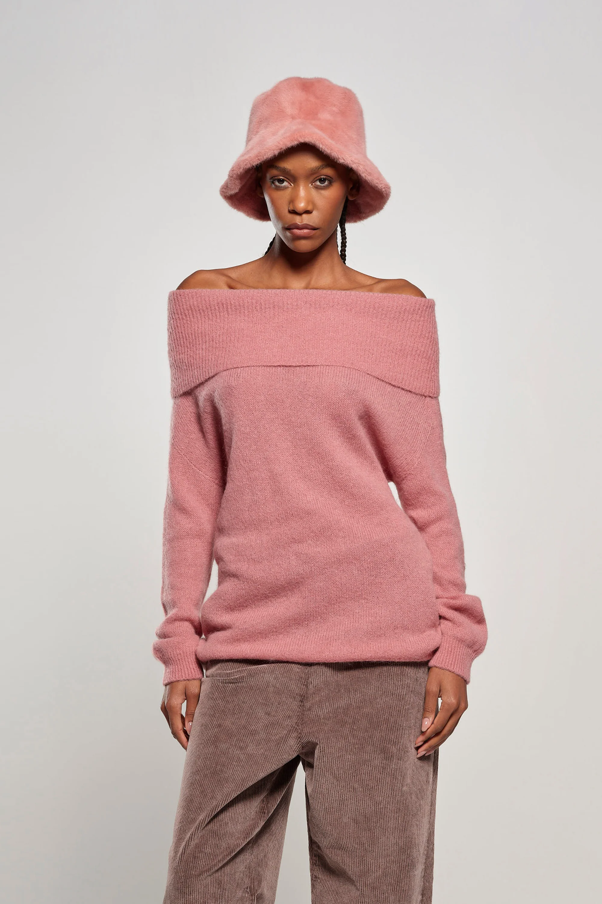 Cappello bucket in pelliccetta sintetica effetto lapin - Image 10