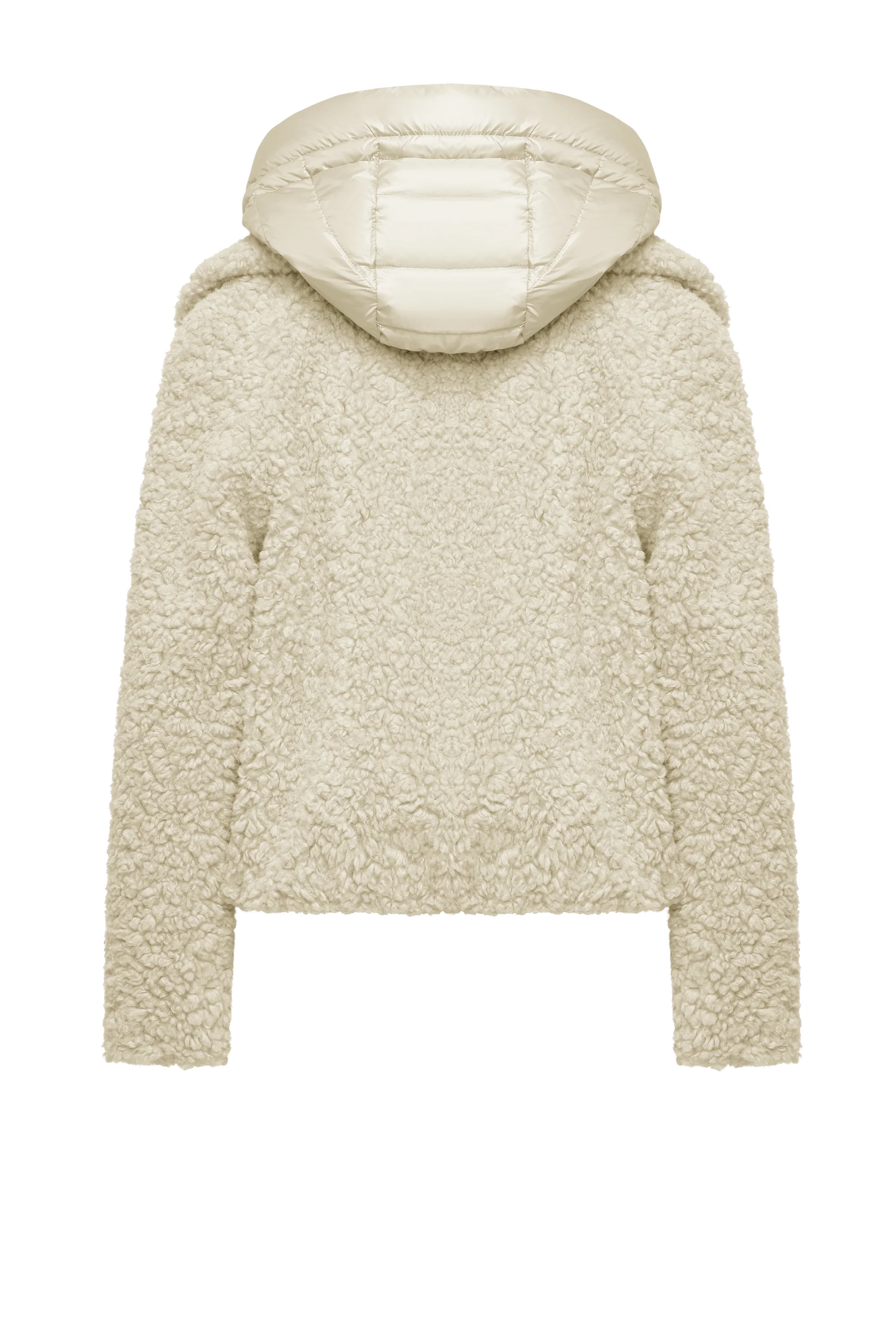 Cappotto corto bimaterico con cappuccio staccabile - Image 13