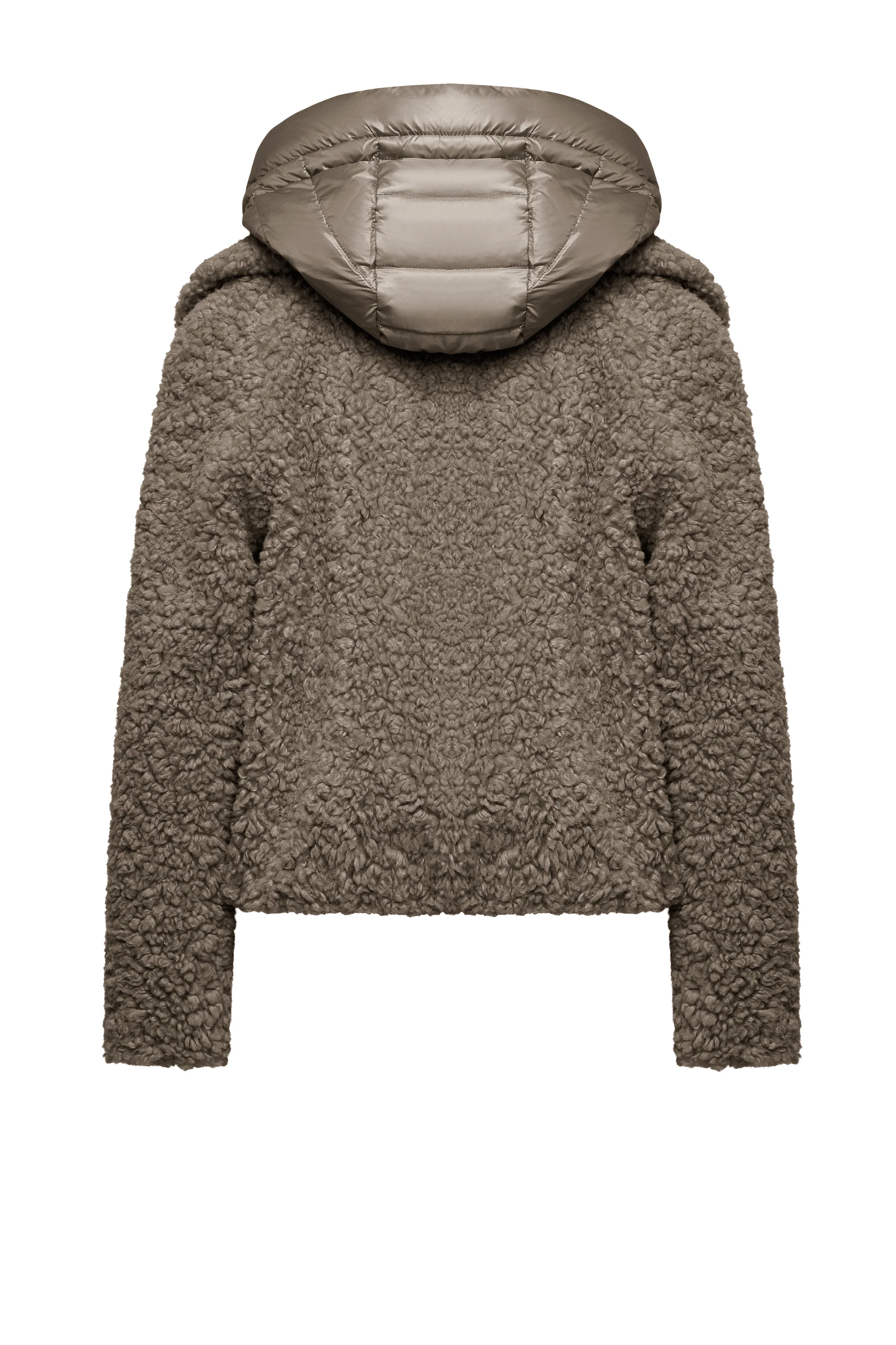 Cappotto corto bimaterico con cappuccio staccabile - Image 18