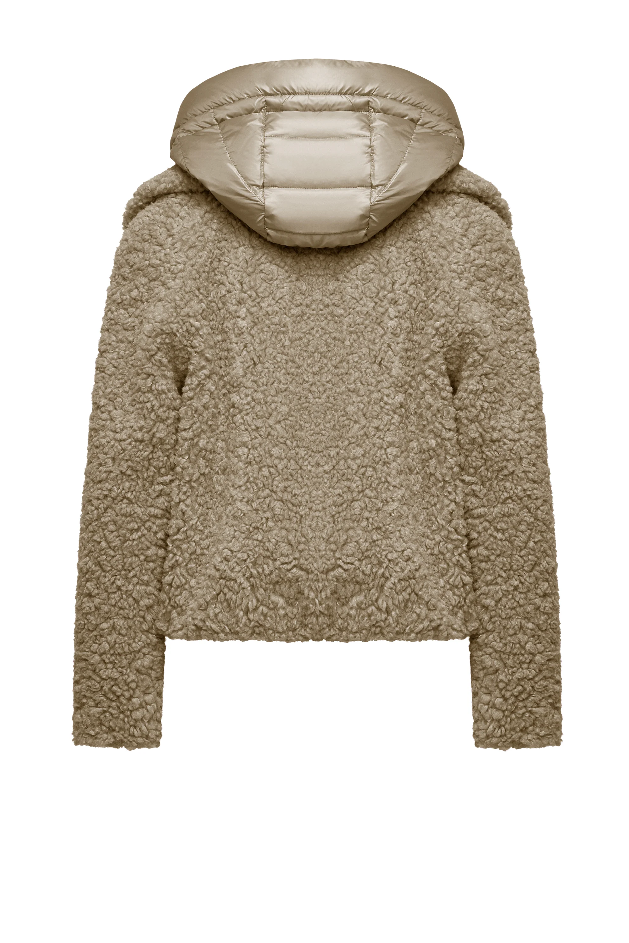 Cappotto corto bimaterico con cappuccio staccabile - Image 23