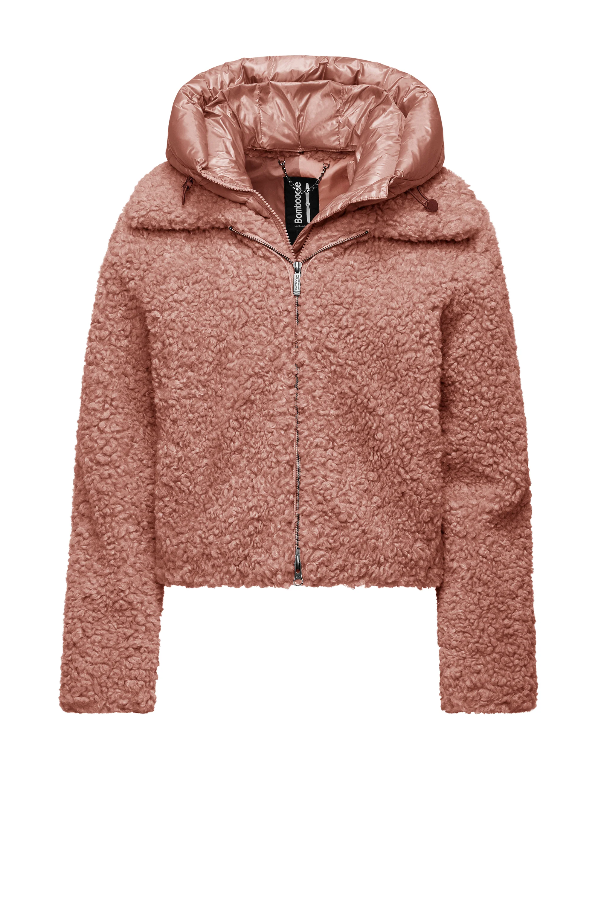 Cappotto corto bimaterico con cappuccio staccabile - Image 31