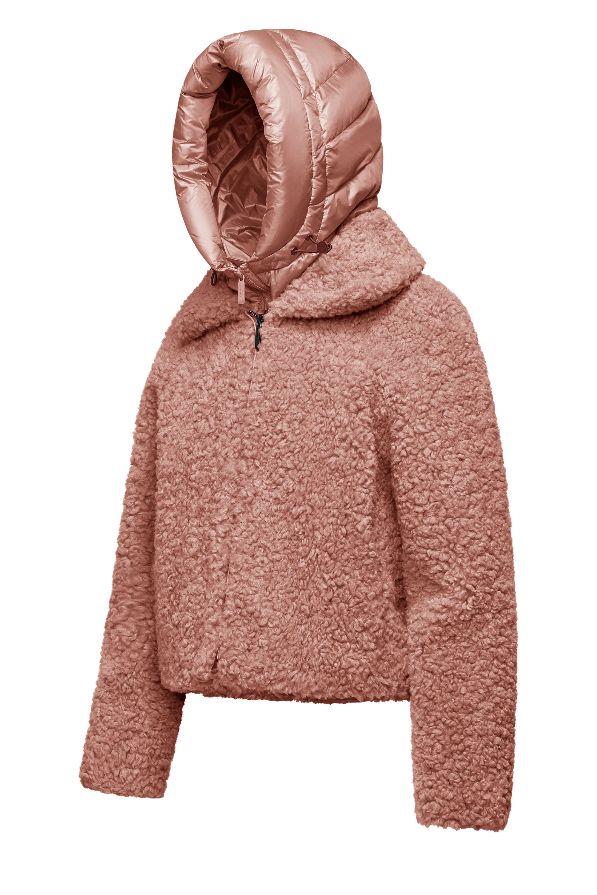 Cappotto corto bimaterico con cappuccio staccabile - Image 32