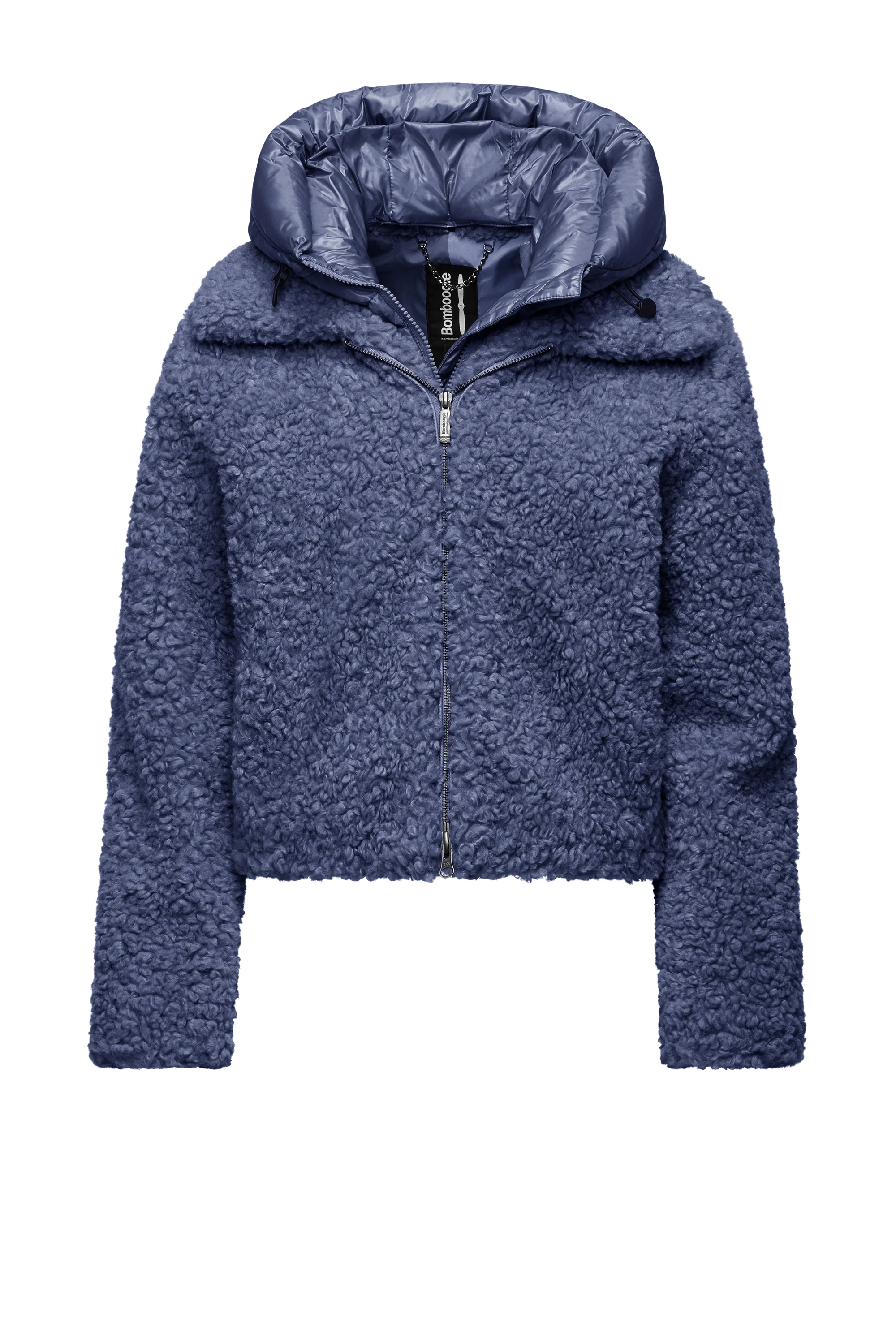 Cappotto corto bimaterico con cappuccio staccabile - Image 36