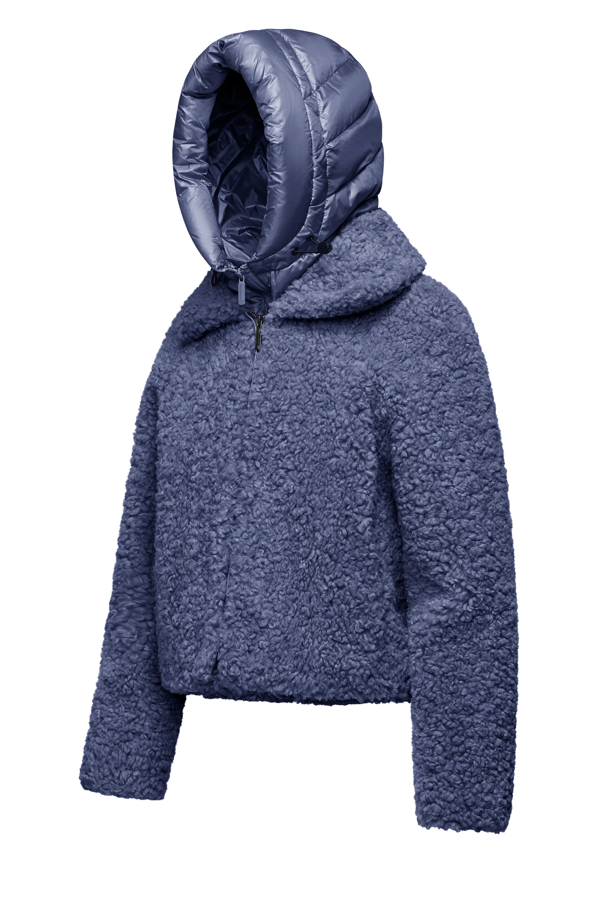 Cappotto corto bimaterico con cappuccio staccabile - Image 37