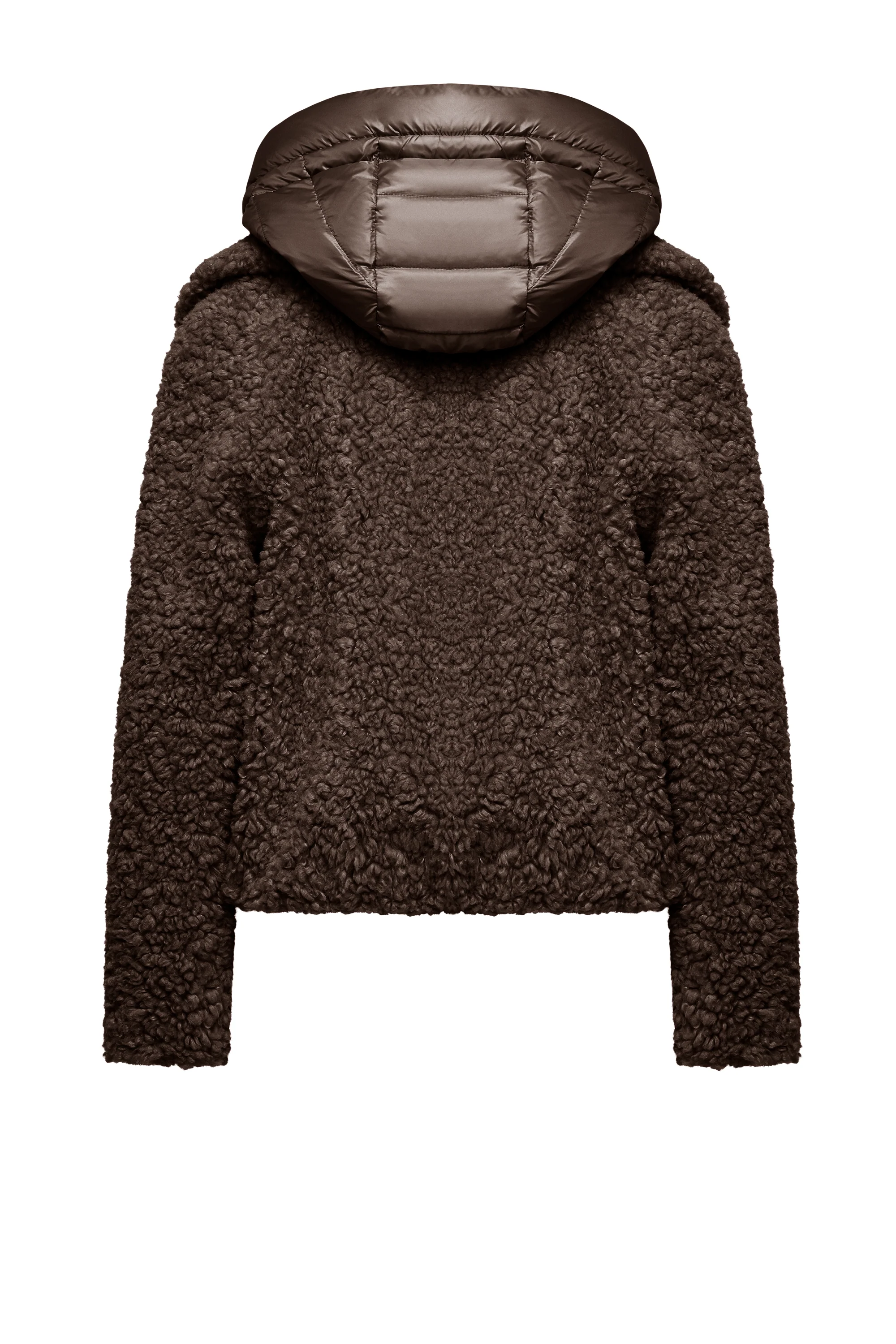 Cappotto corto bimaterico con cappuccio staccabile - Image 8