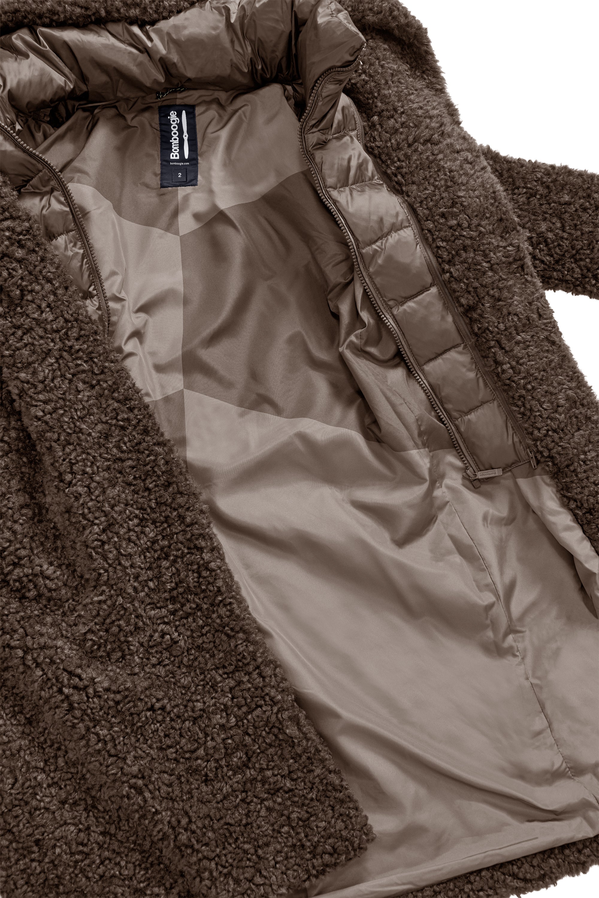 Cappotto lungo effetto agnellino - Image 10