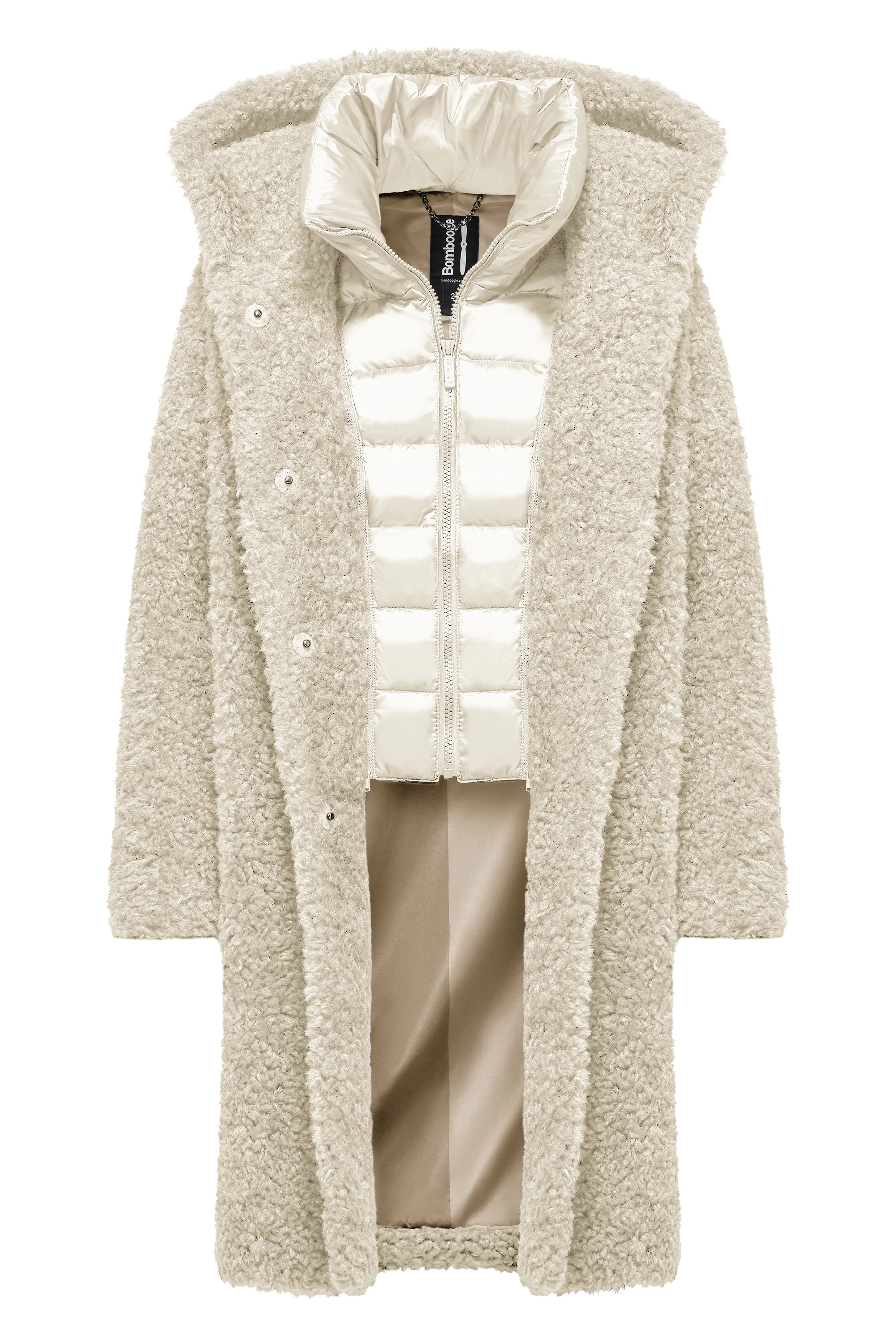 Cappotto lungo effetto agnellino - Image 13