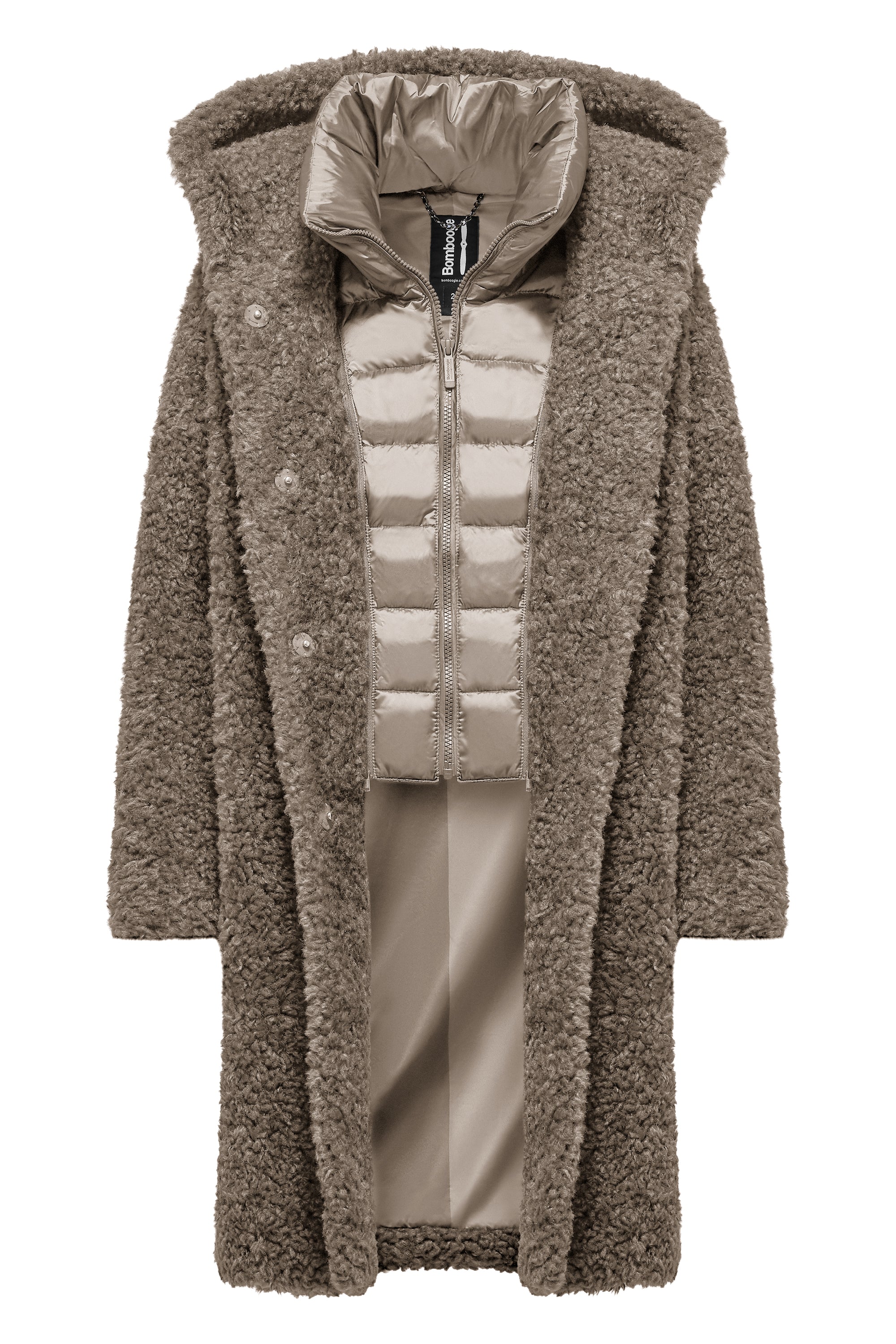 Cappotto lungo effetto agnellino - Image 19