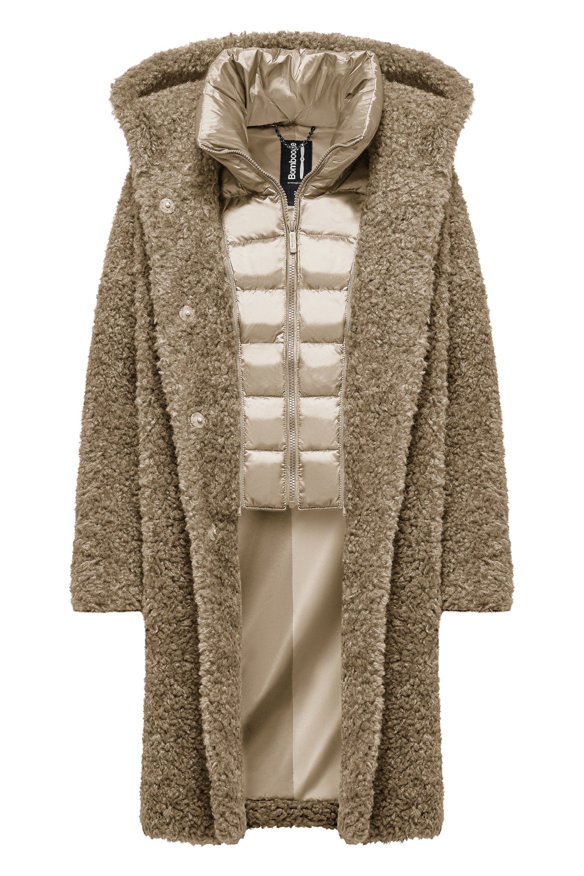 Cappotto lungo effetto agnellino - Image 25