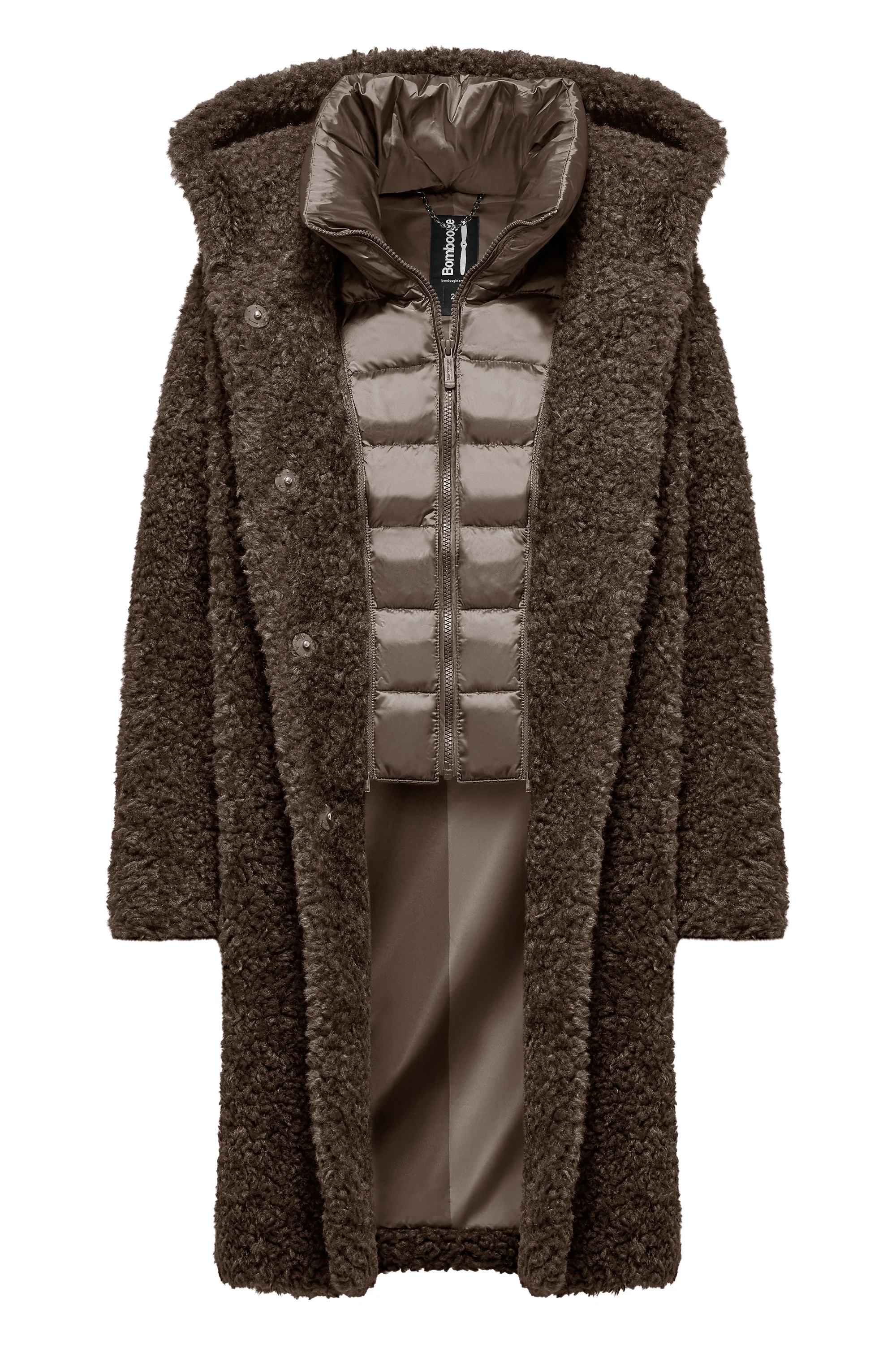 Cappotto lungo effetto agnellino - Image 7