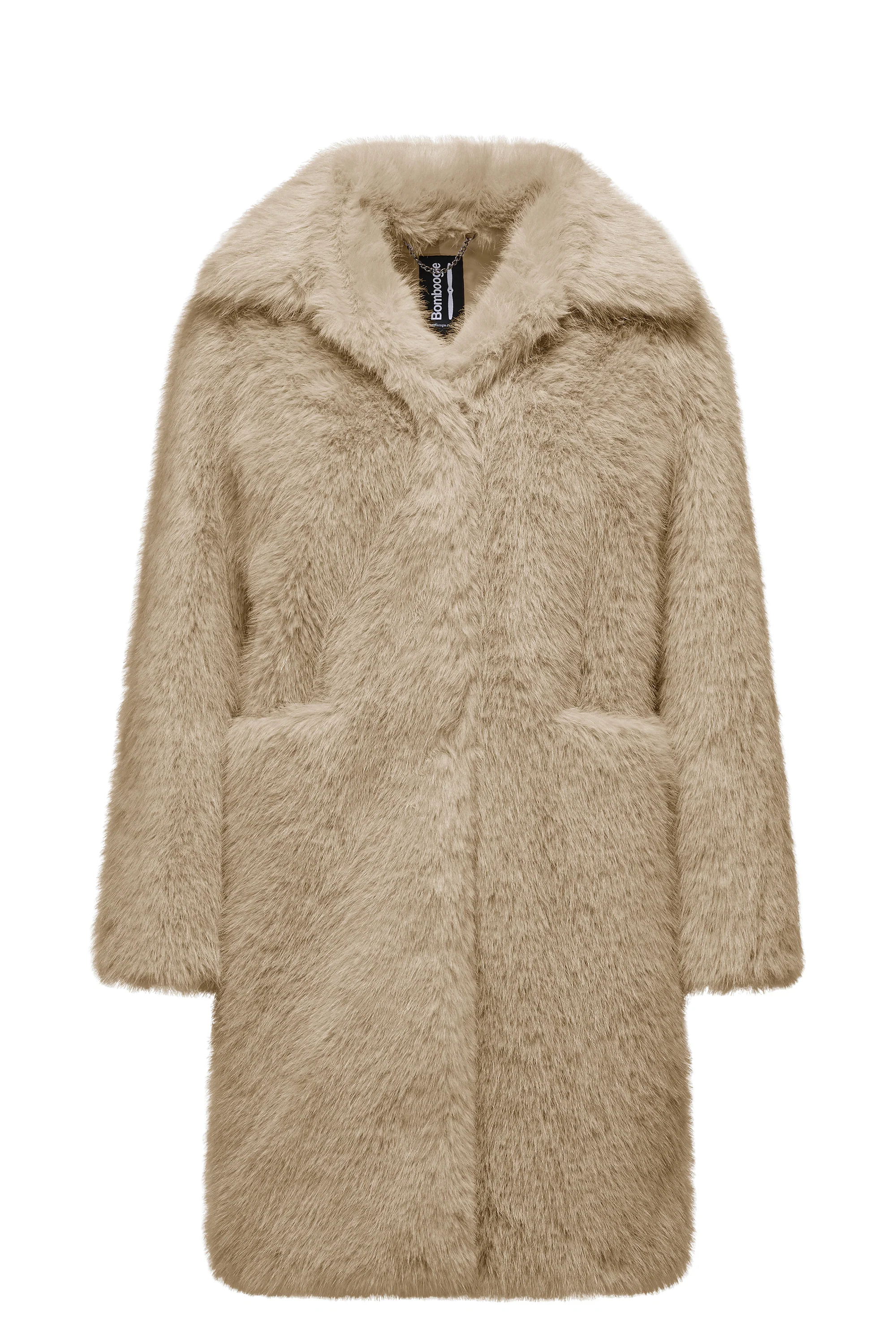 Cappotto lungo in pelliccetta sintetica pelo lungo - Image 11
