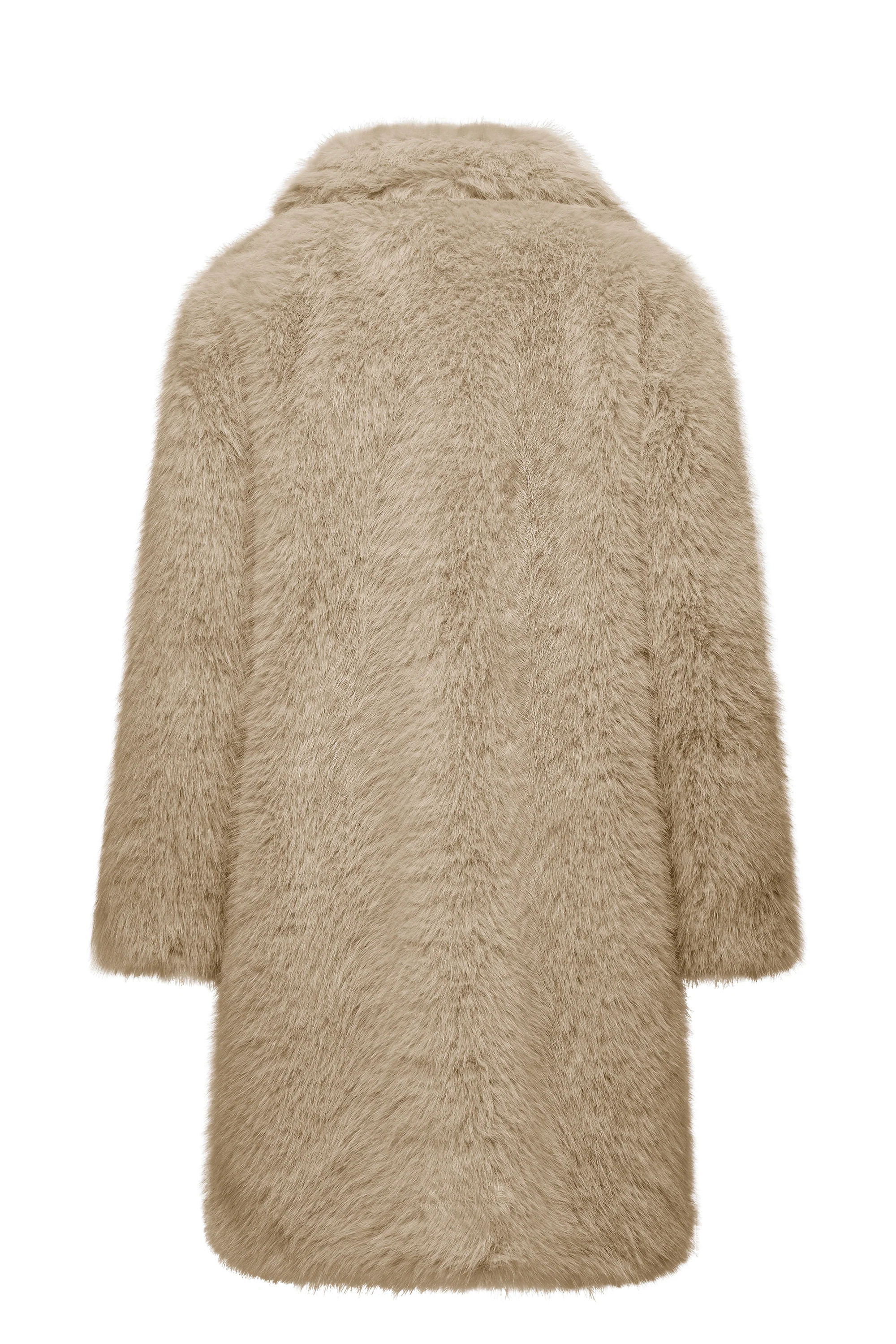 Cappotto lungo in pelliccetta sintetica pelo lungo - Image 13