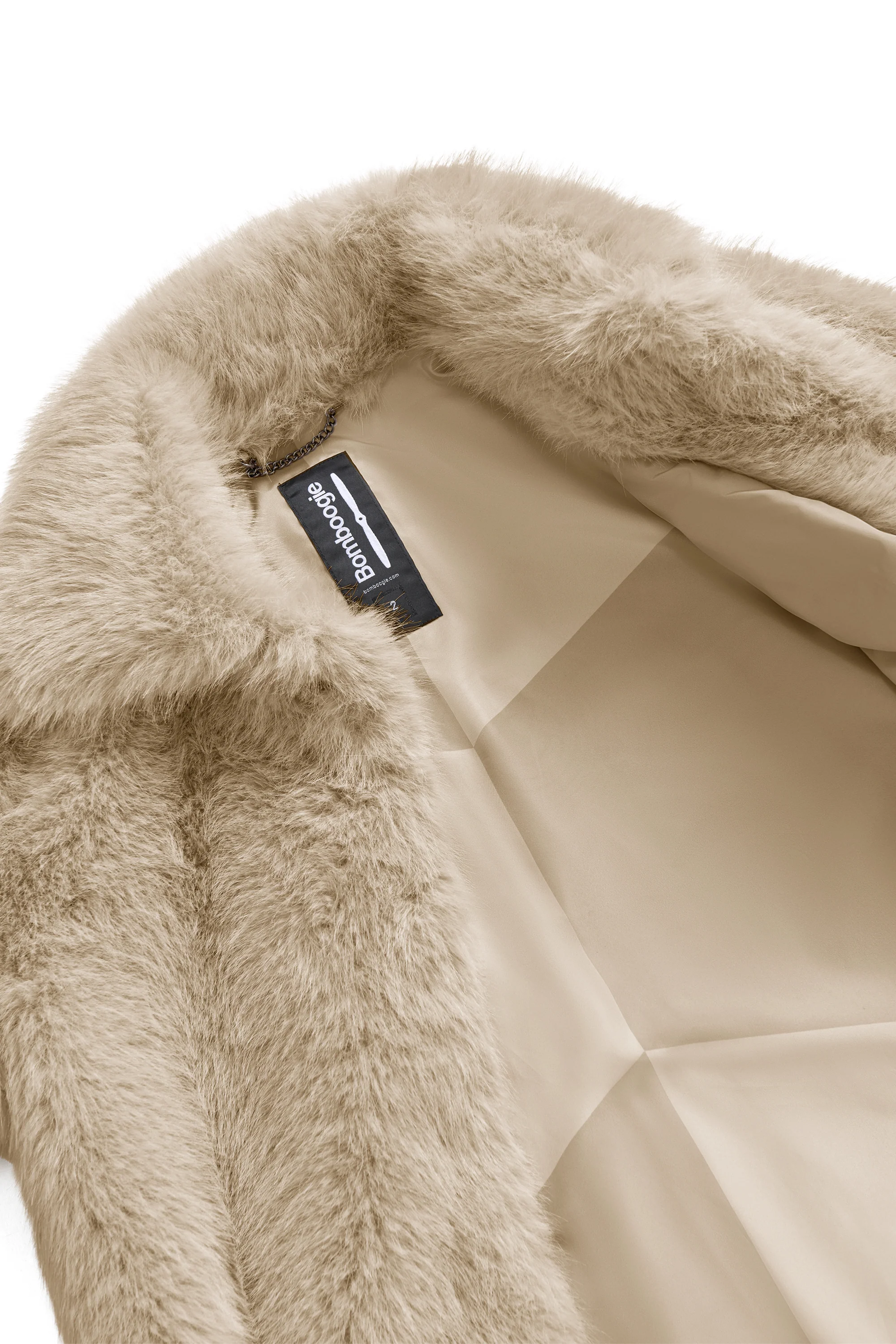 Cappotto lungo in pelliccetta sintetica pelo lungo - Image 14