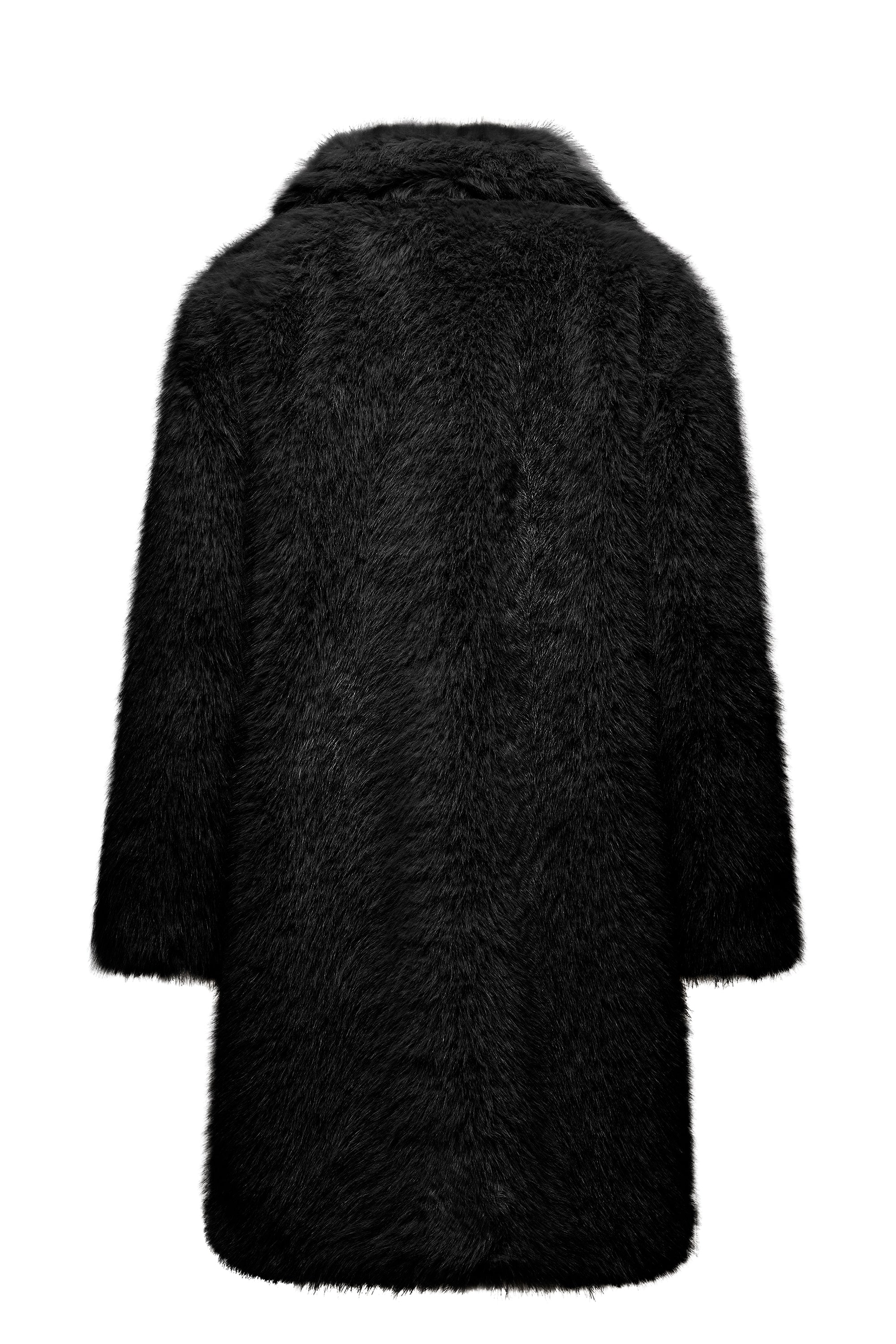 Cappotto lungo in pelliccetta sintetica pelo lungo - Image 3