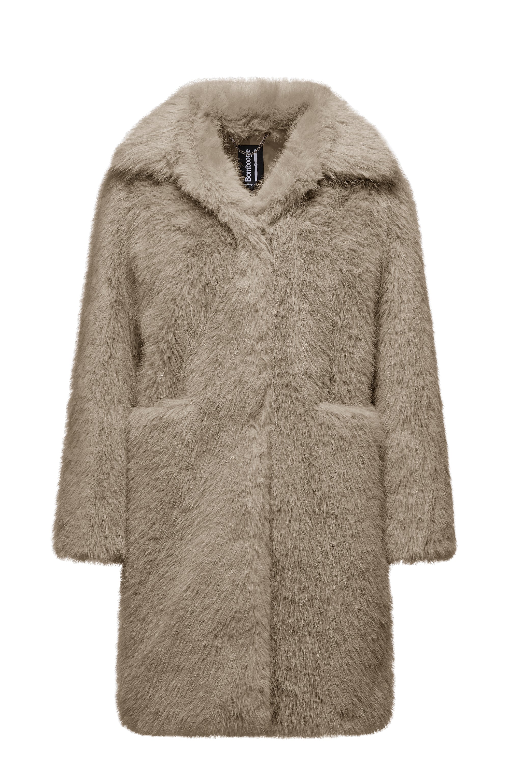 Cappotto lungo in pelliccetta sintetica pelo lungo - Image 6