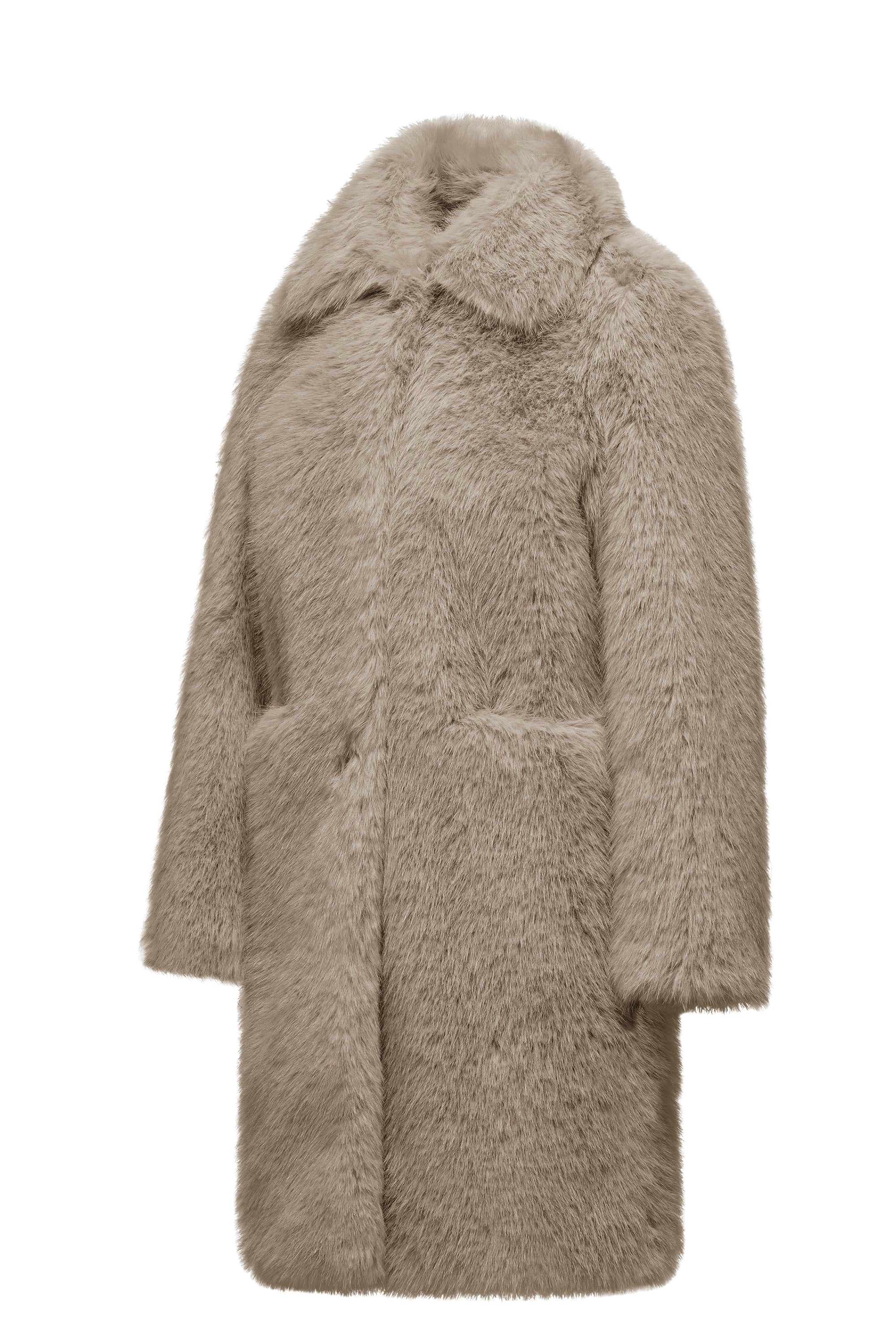 Cappotto lungo in pelliccetta sintetica pelo lungo - Image 7
