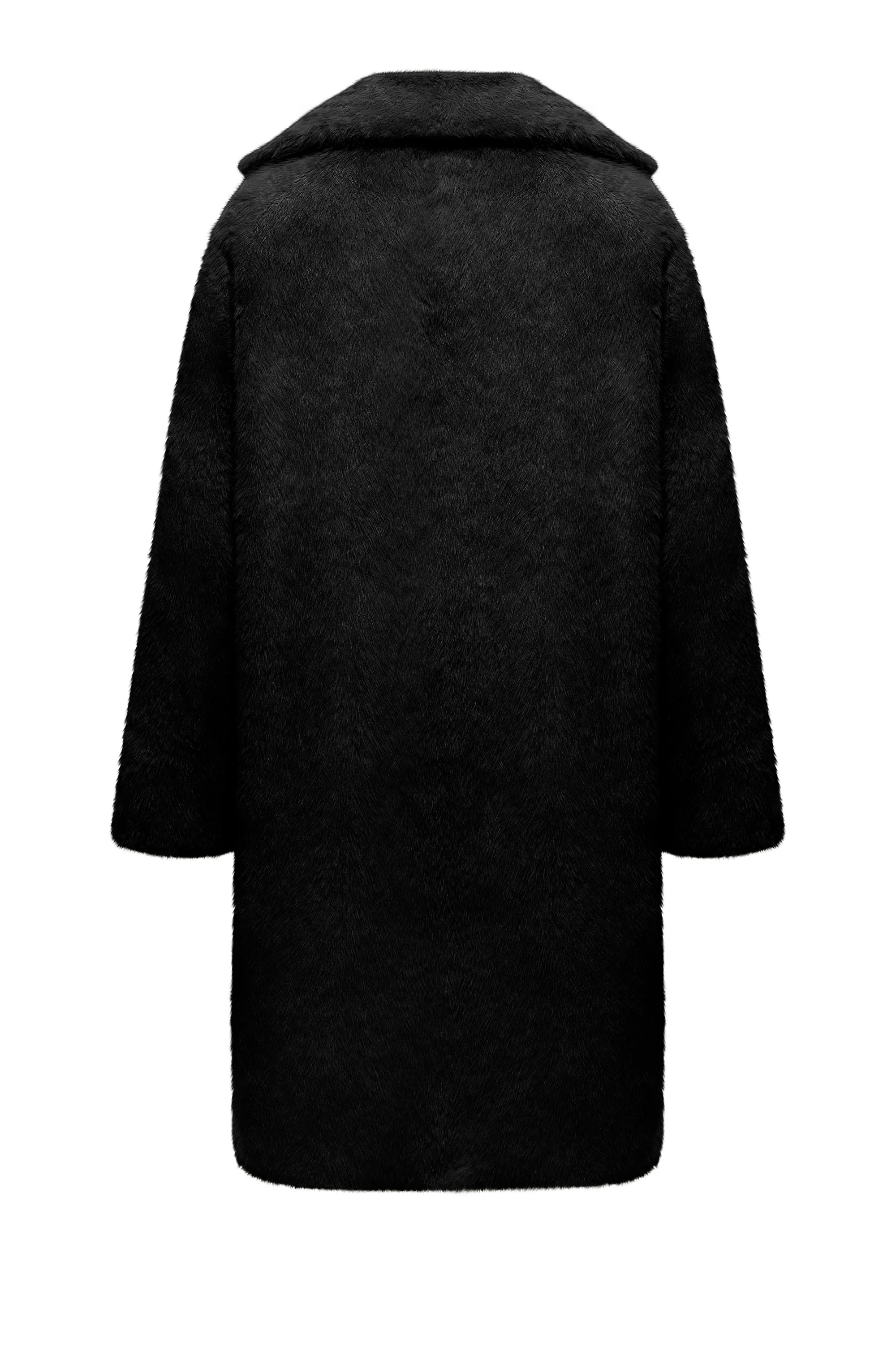 Cappotto Lungo Monopetto con Revers - Image 3