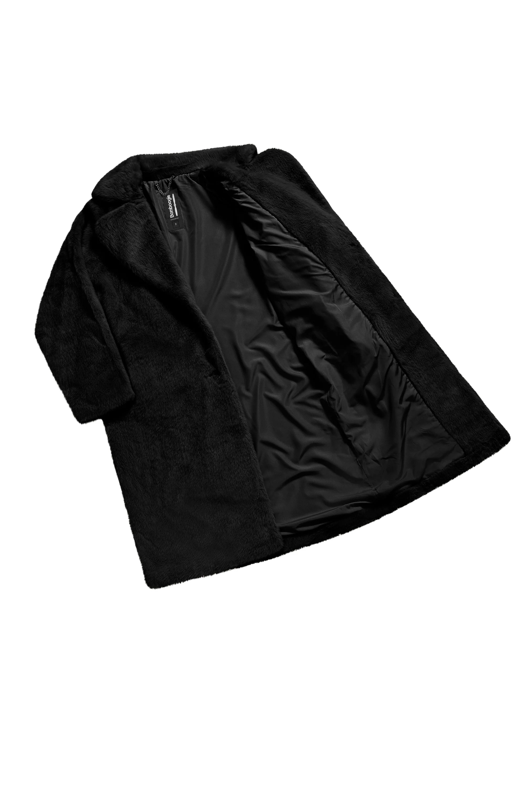 Cappotto Lungo Monopetto con Revers - Image 4