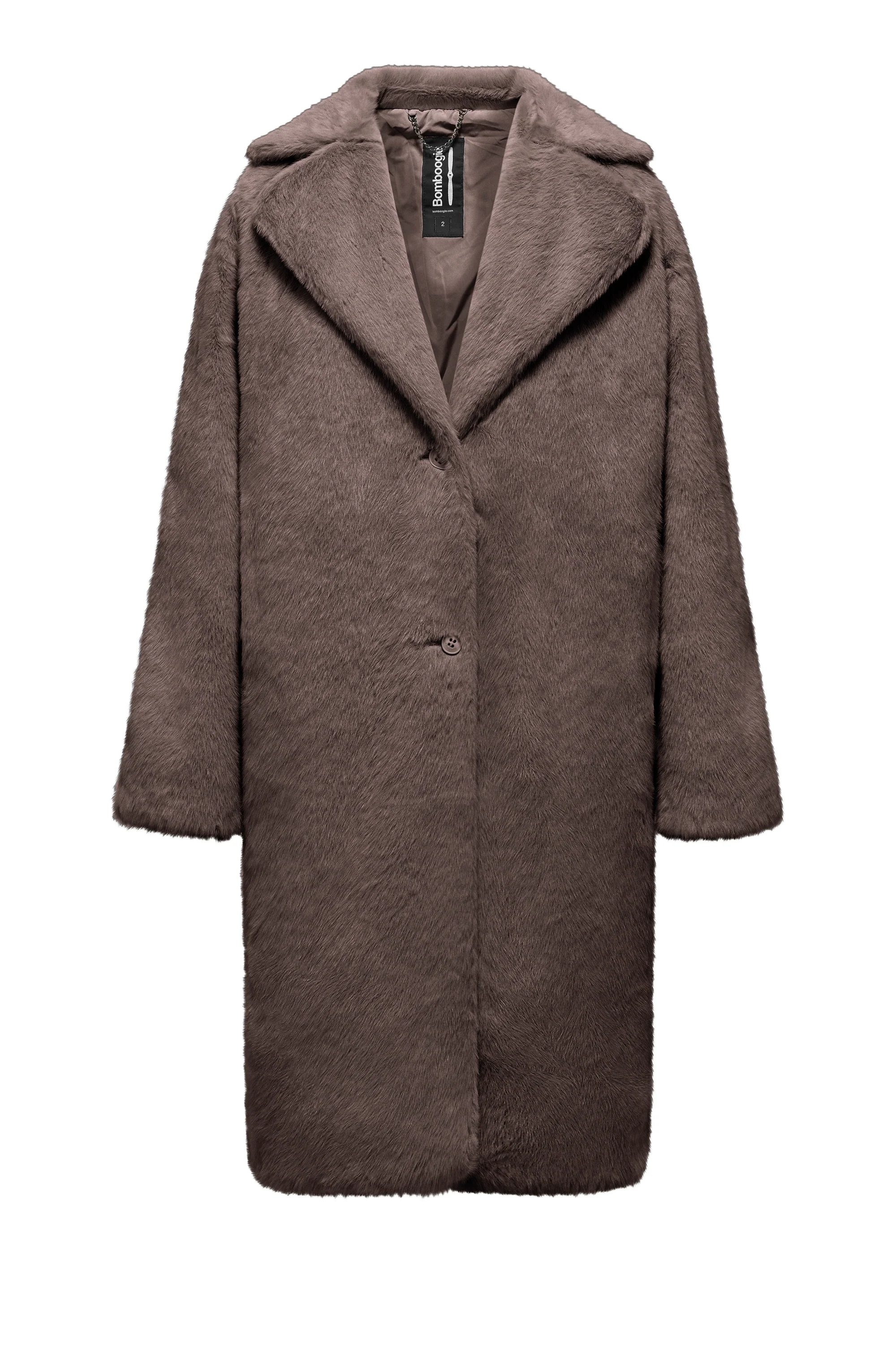 Cappotto Lungo Monopetto con Revers - Image 5