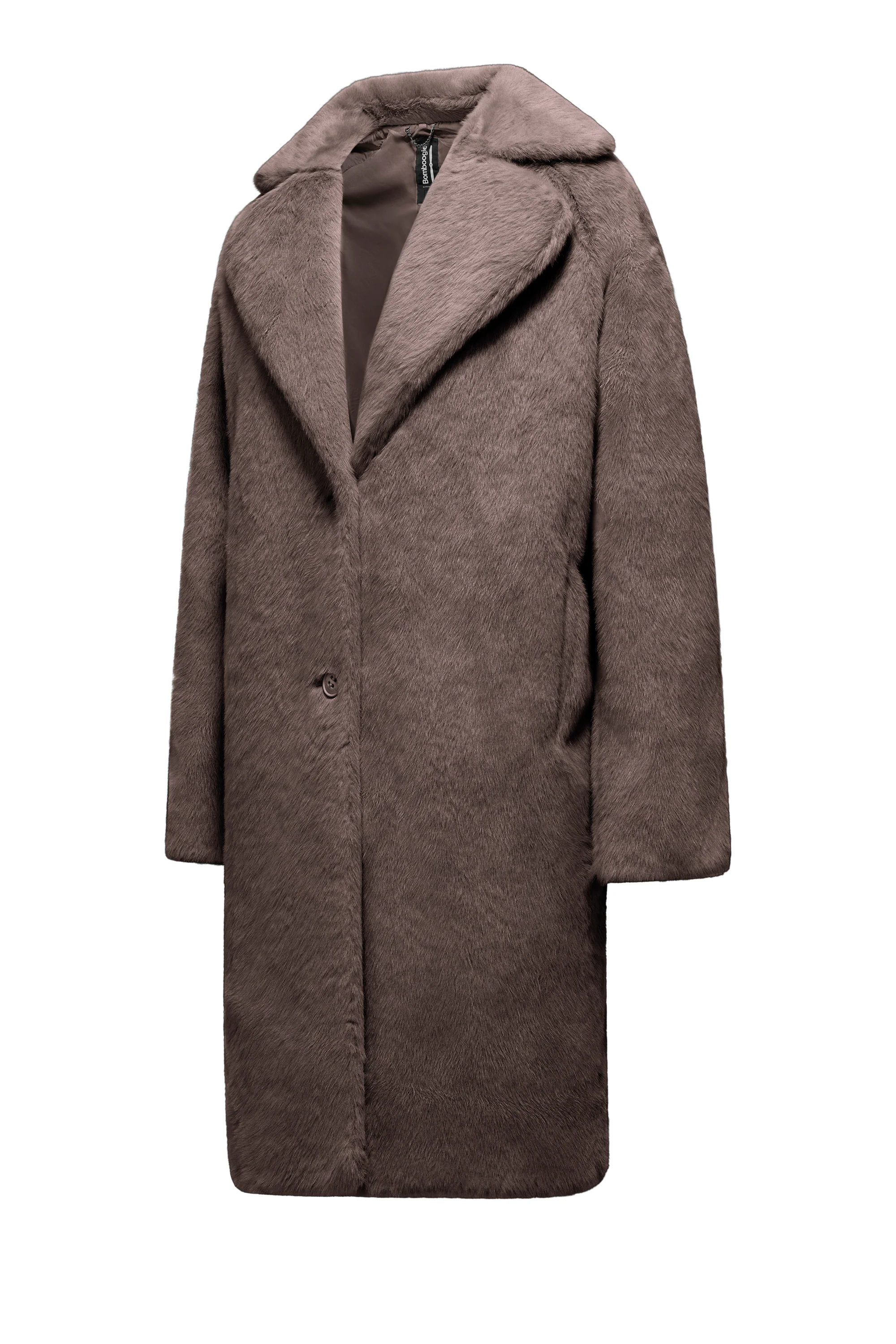 Cappotto Lungo Monopetto con Revers - Image 6